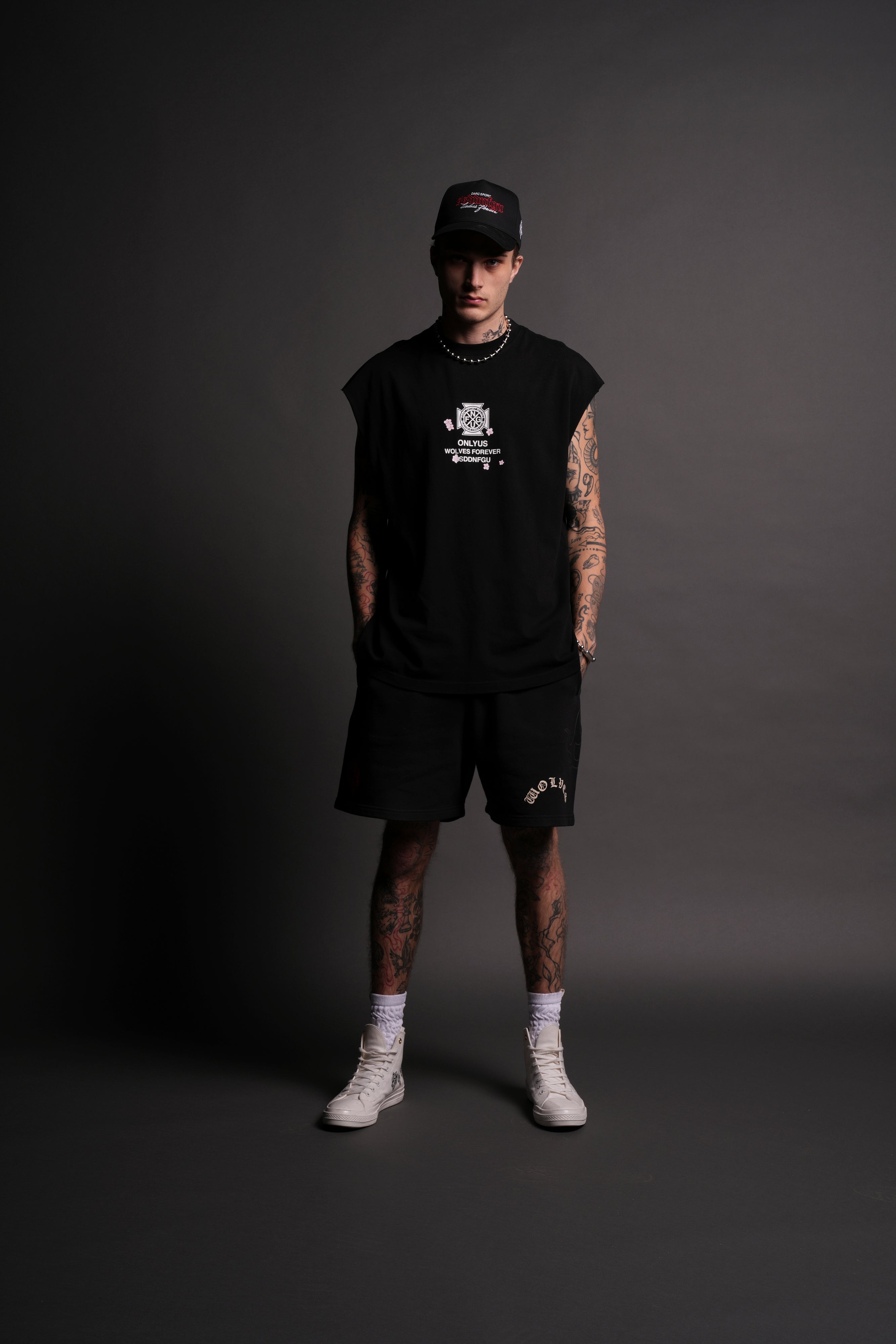 Our Fire V2 "Premium" Muscle Tee in Black