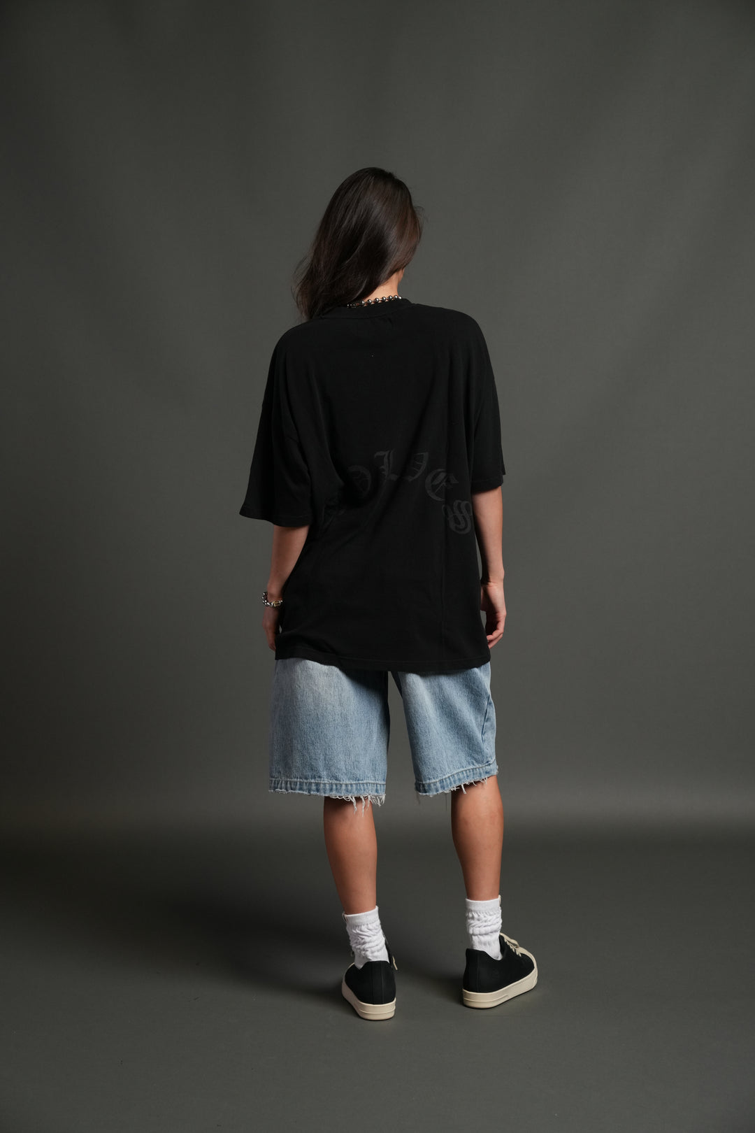 Mickey Mouse Premium Oversized Tee in Black