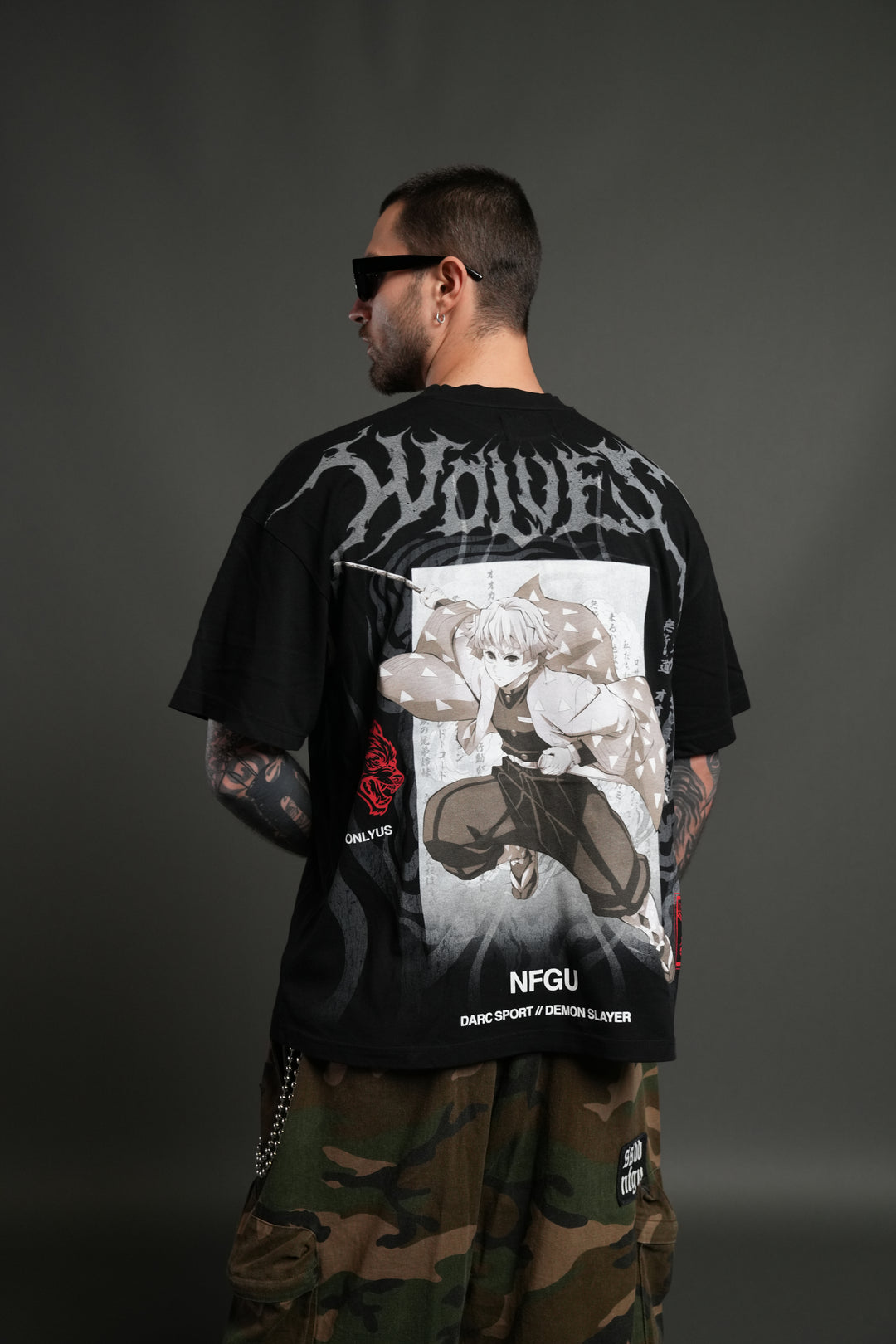 Zenitsu NFGU Premium Oversized Tee in Black
