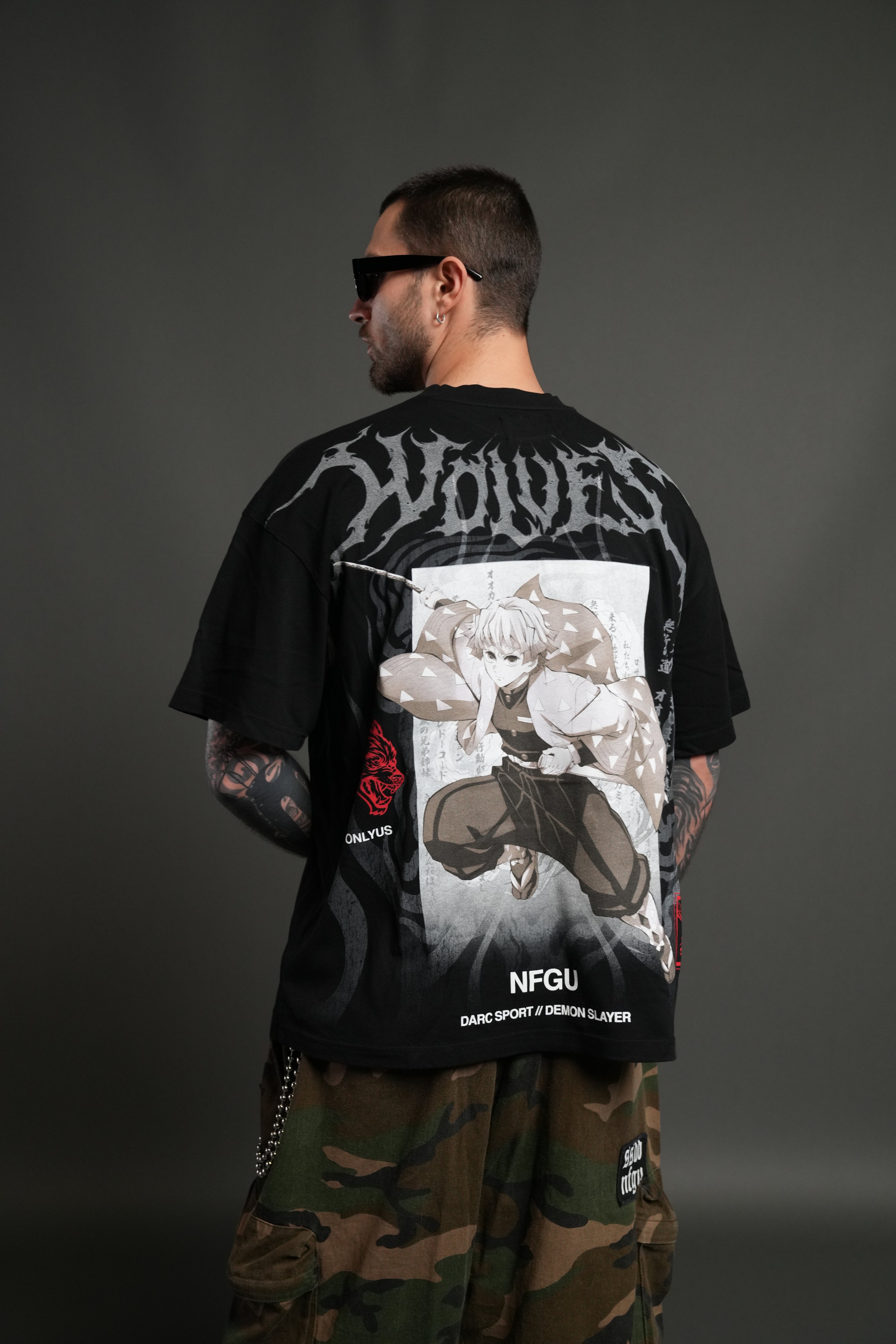 Zenitsu NFGU Premium Oversized Tee in Black