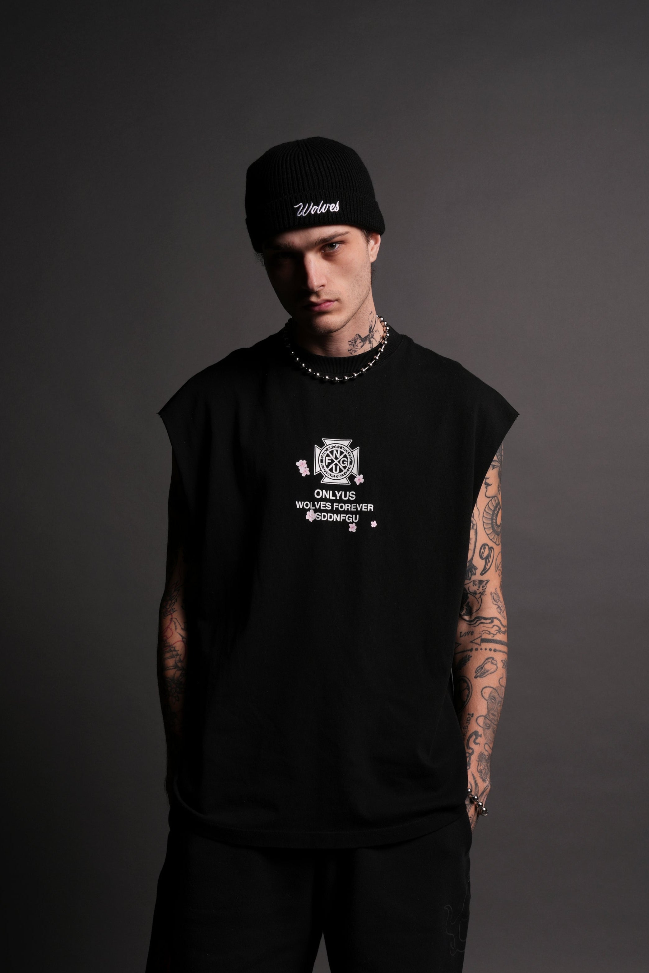 Our Fire V2 "Premium" Muscle Tee in Black