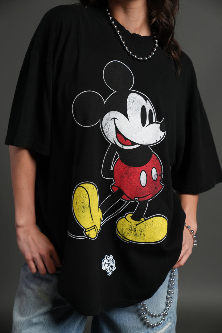 Mickey Mouse Premium Oversized Tee in Black