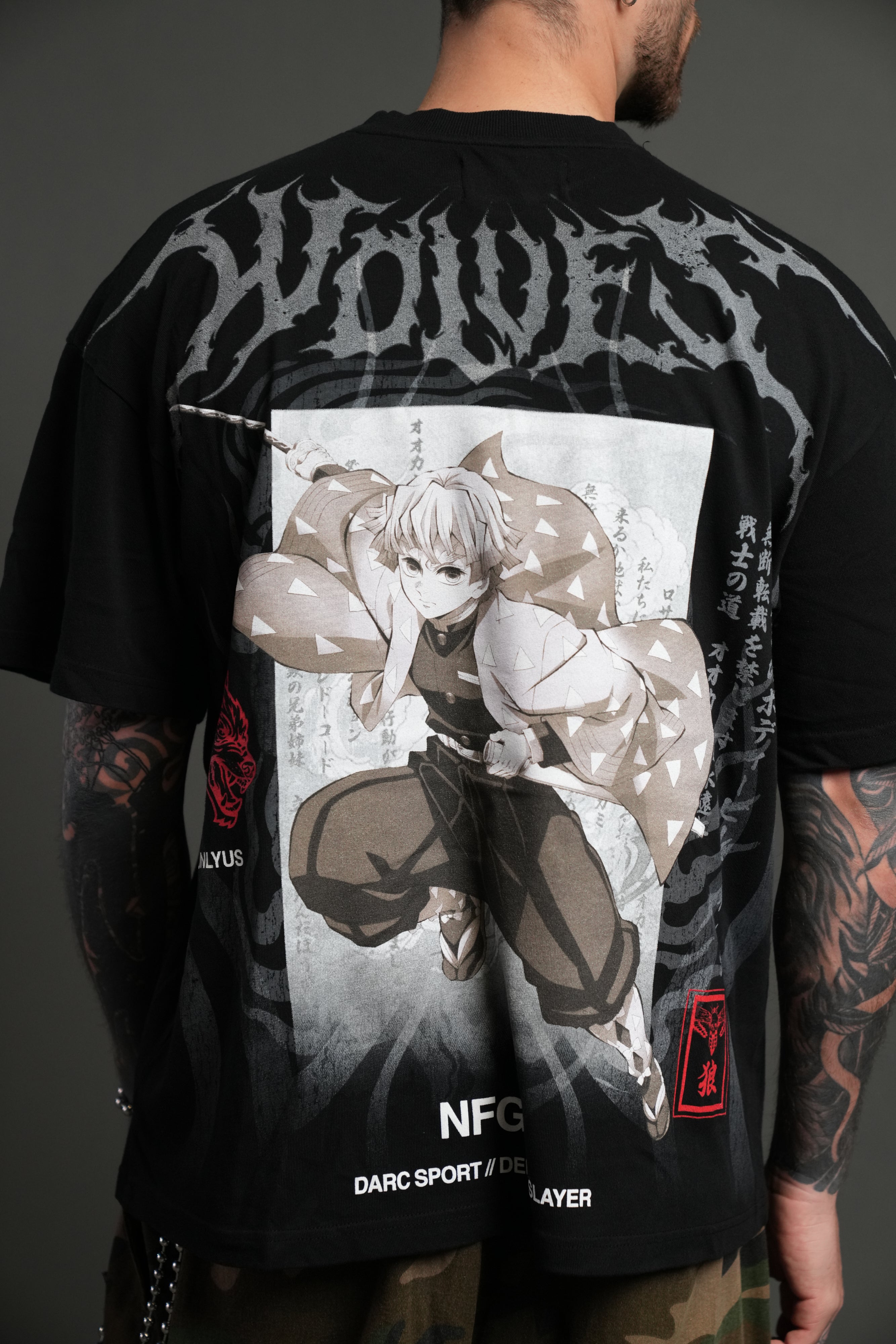 Zenitsu NFGU Premium Oversized Tee in Black