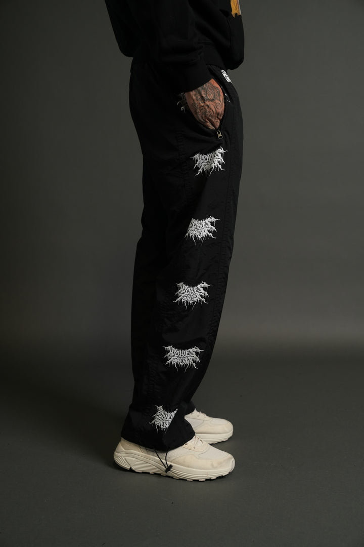 Drip Hesh Remind Track Pants in Black/White