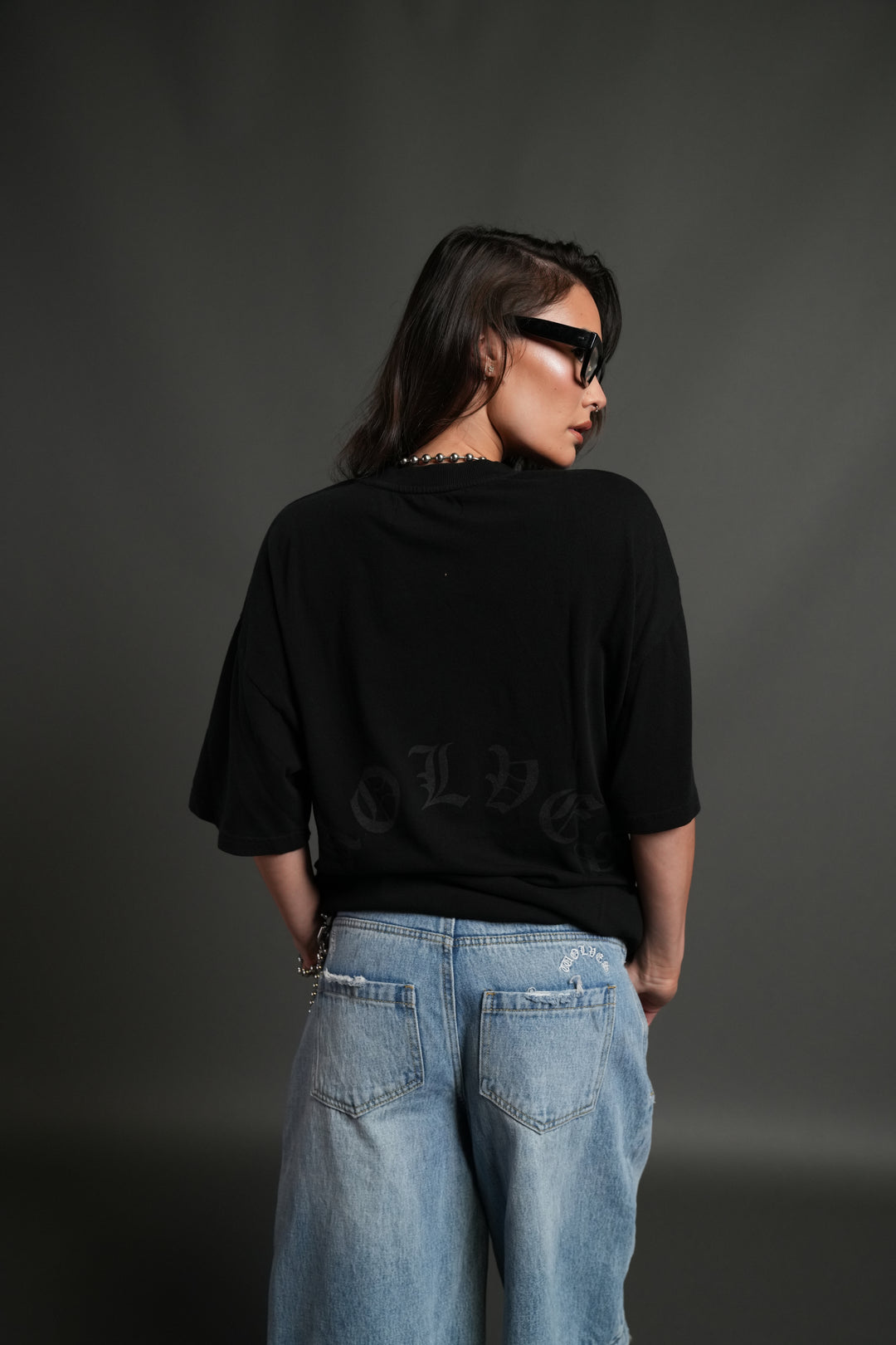 Mickey Mouse Premium Oversized Tee in Black