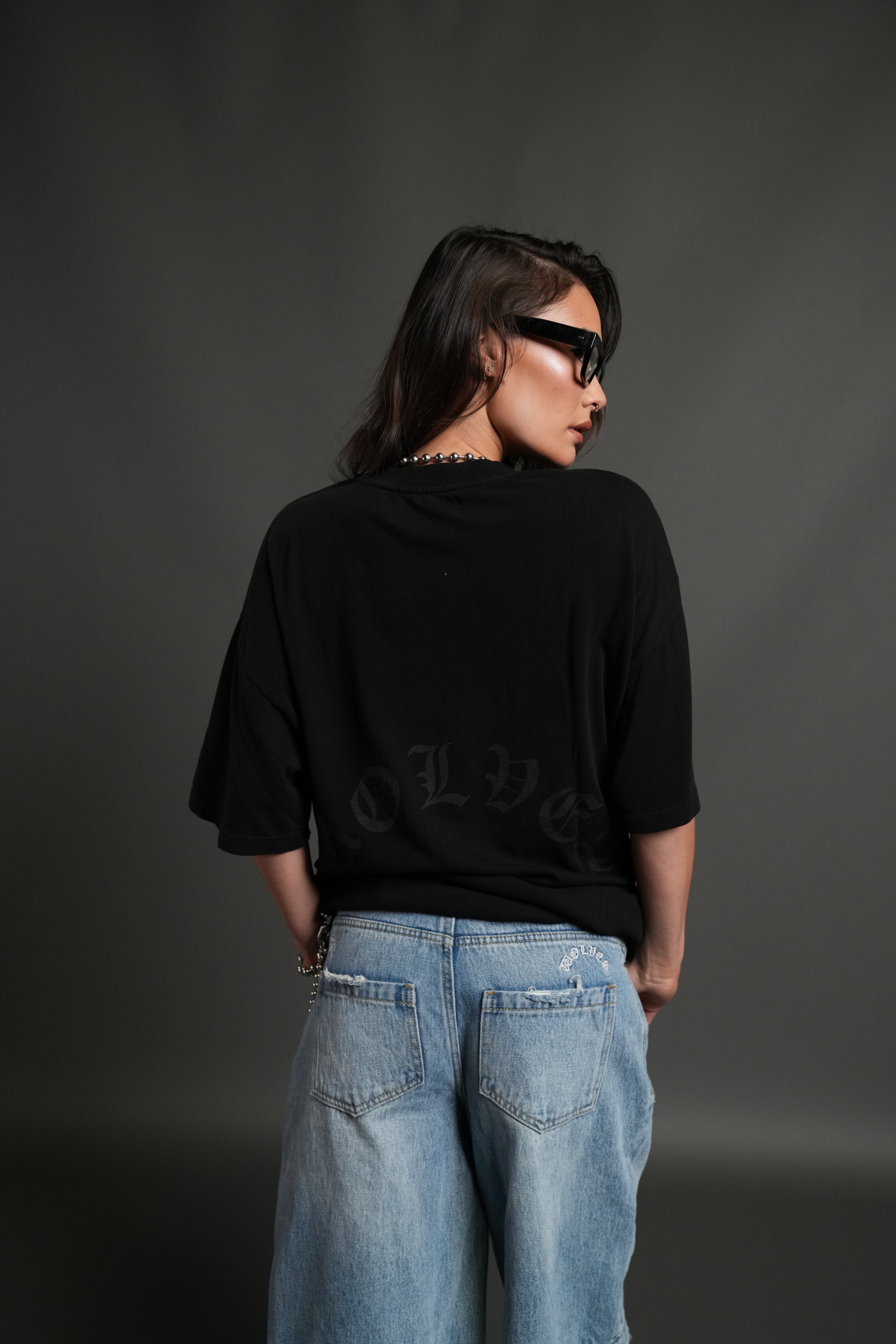 Mickey Mouse Premium Oversized Tee in Black