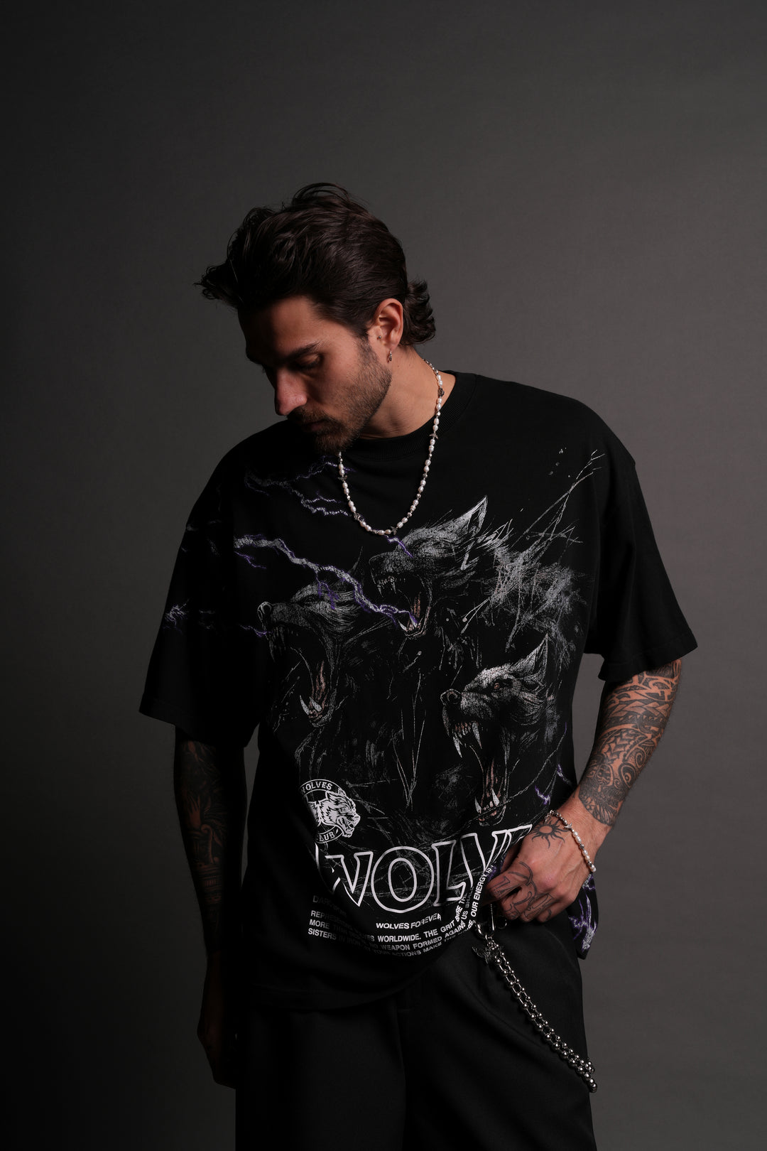 Cerberus V2 "Premium" Oversized Tee in Black