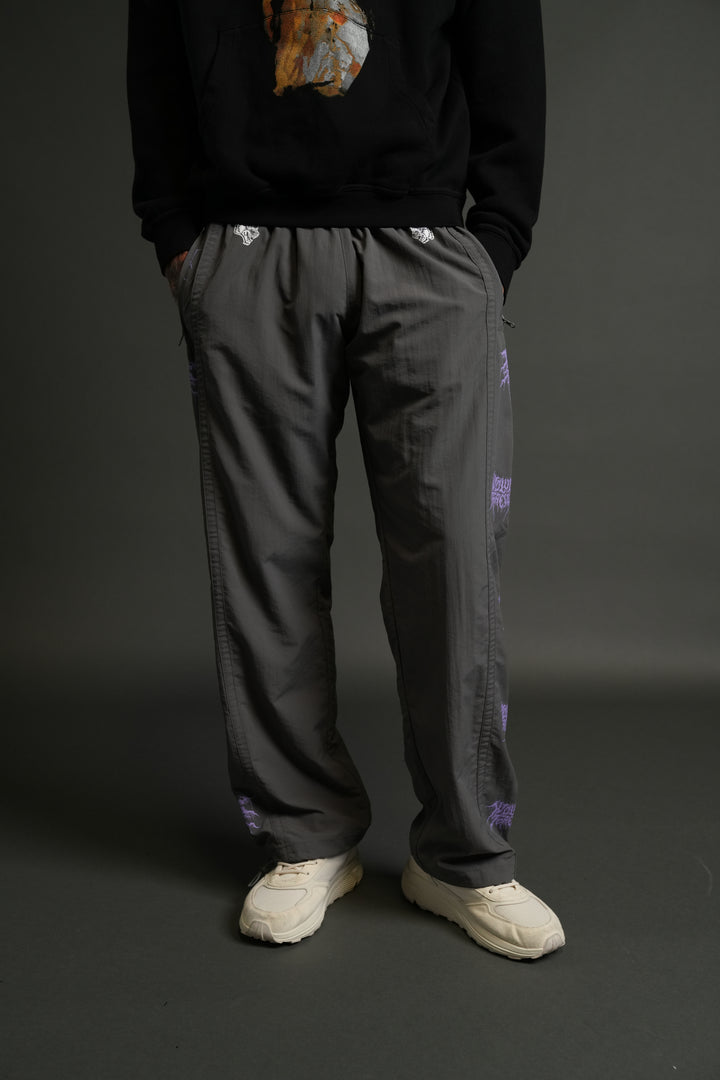 Drip Hesh Remind Track Pants in Wolf Gray