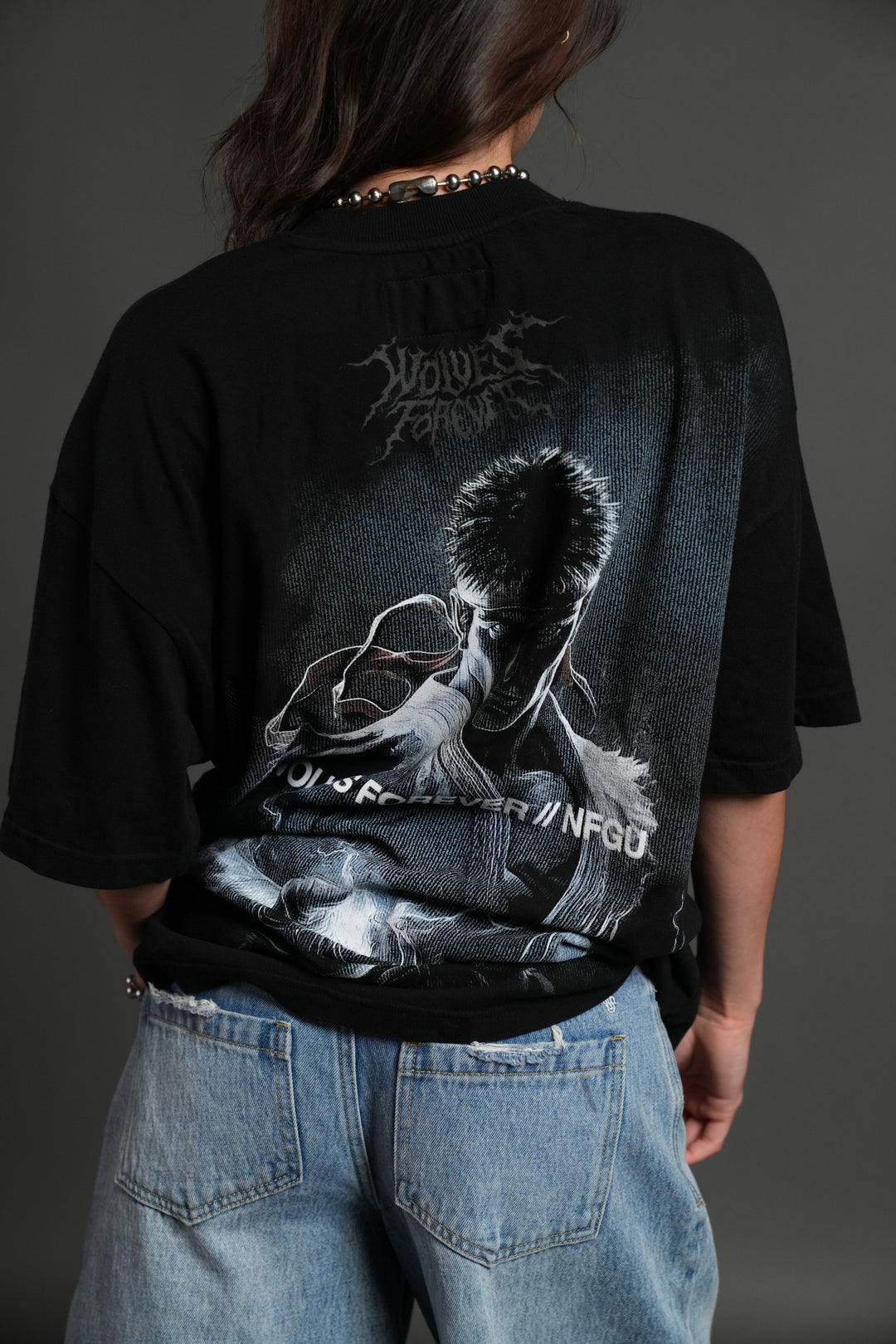 Darc Ryu "Side By Side" Series Premium Oversized Tee in Black
