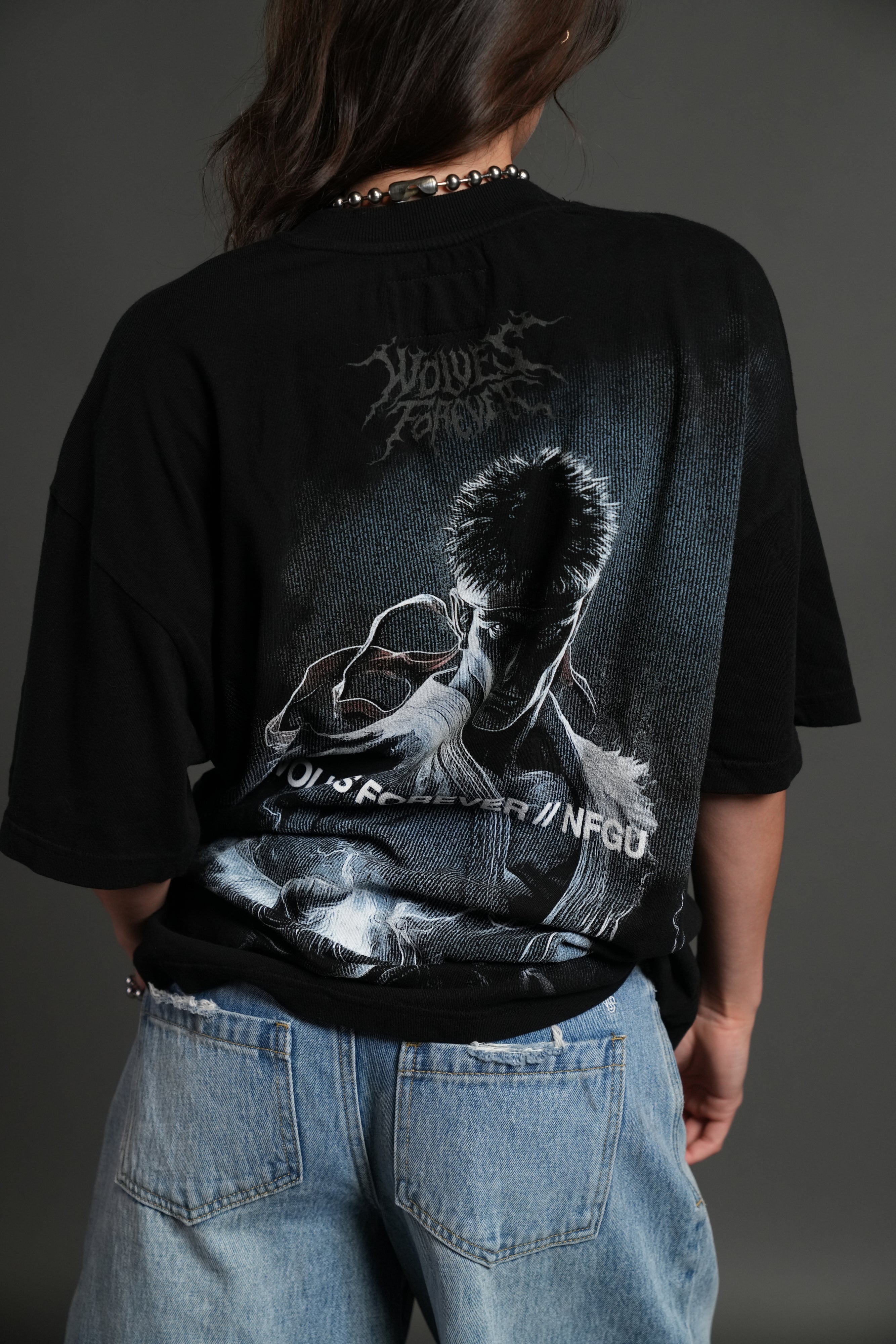 Darc Ryu "Side By Side" Series Premium Oversized Tee in Black