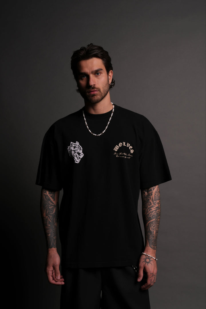 Hall Of The Slain "Premium" Oversized Tee in Black