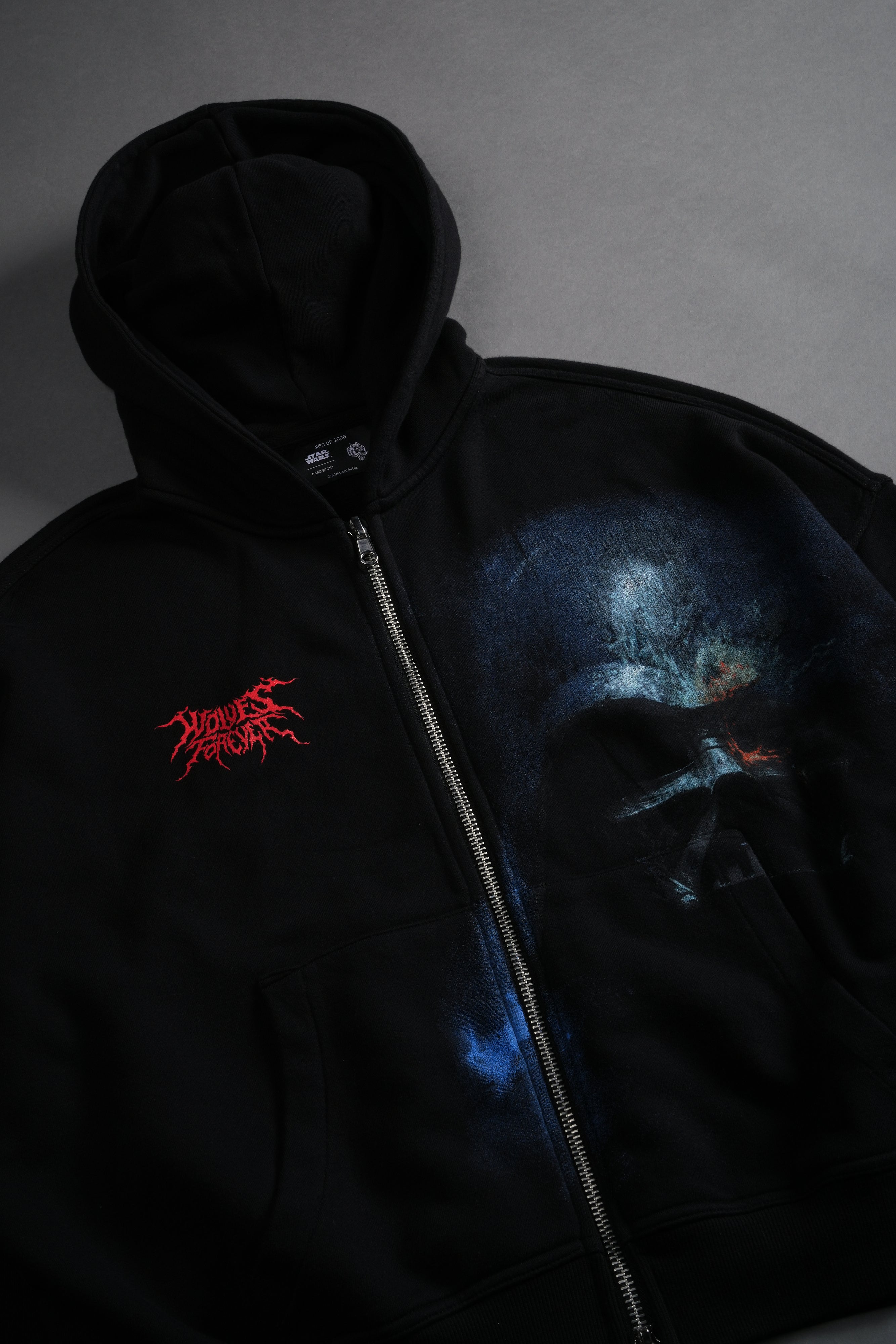 Vader Vex Double Zip Hoodie in Black – DarcSport