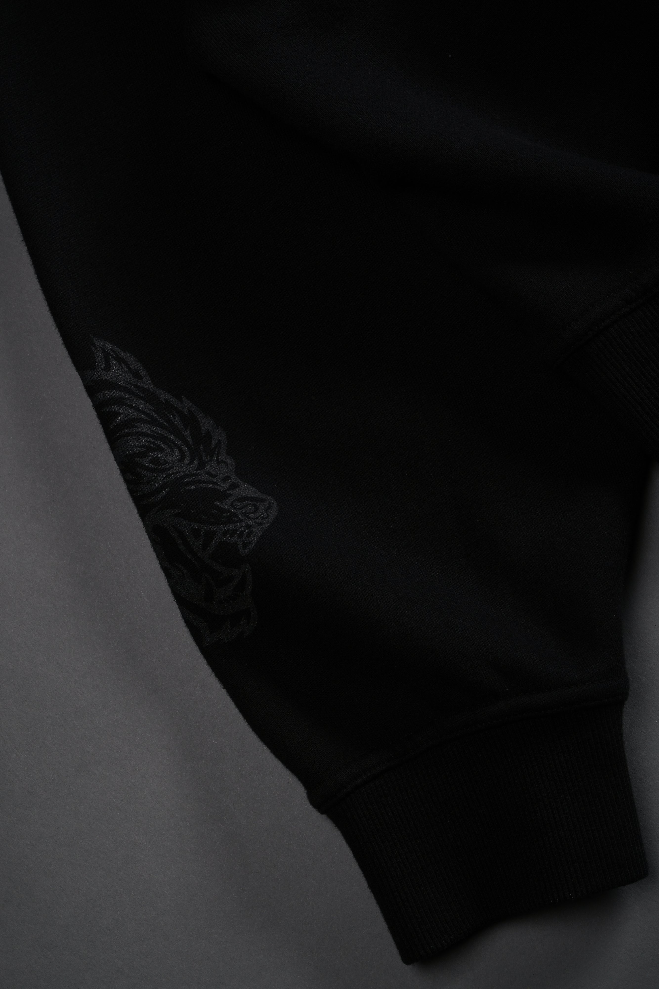 Vader Vex Double Zip Hoodie in Black
