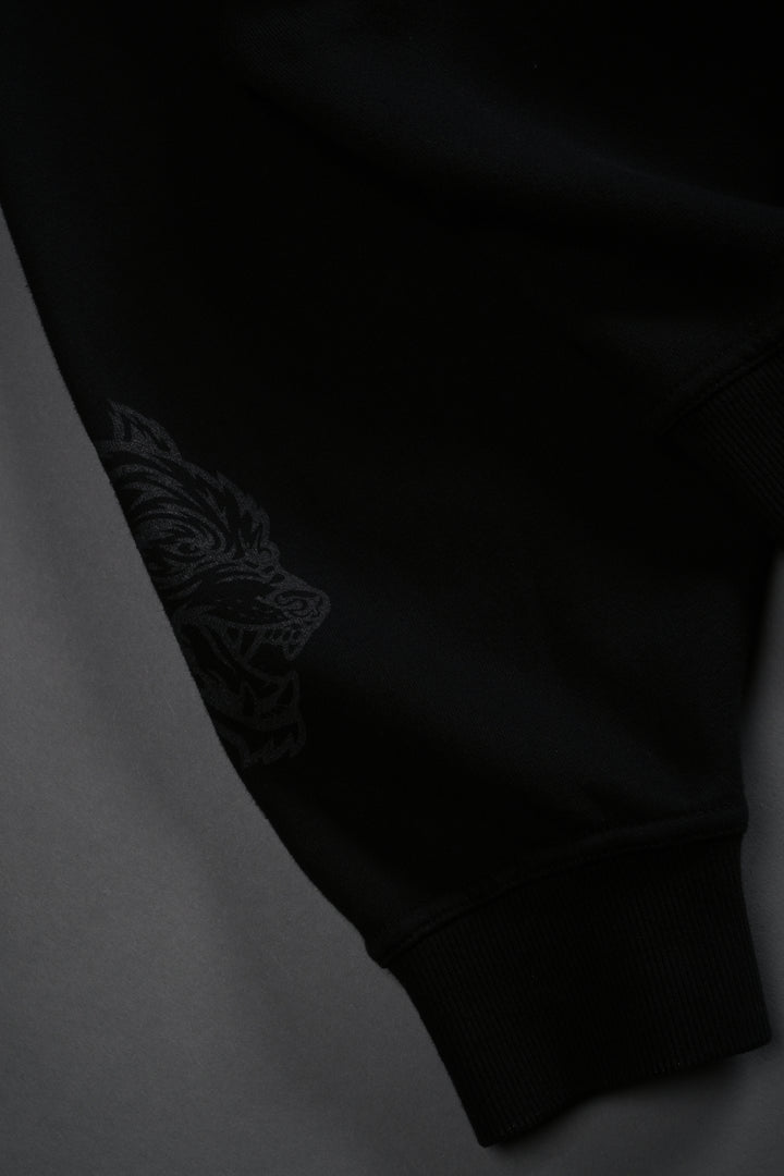 Vader Vex Double Zip Hoodie in Black