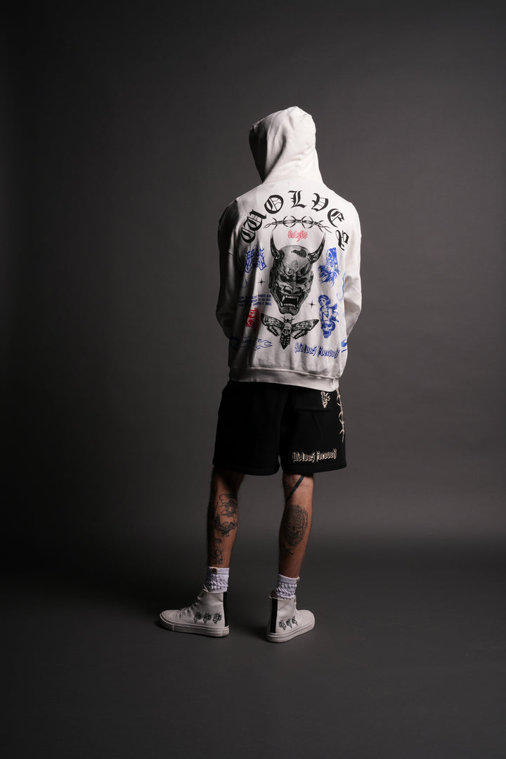 Live Or Die "Cornell" Hoodie in Cream