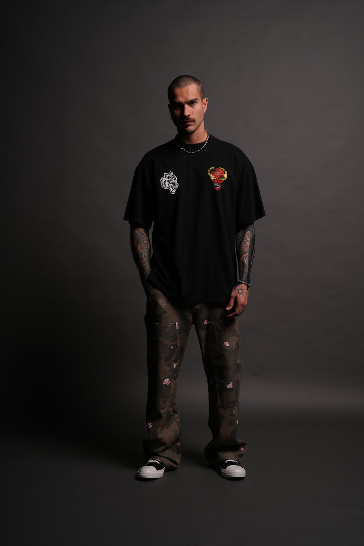 Stone Cold "Premium" Oversized Tee in Black