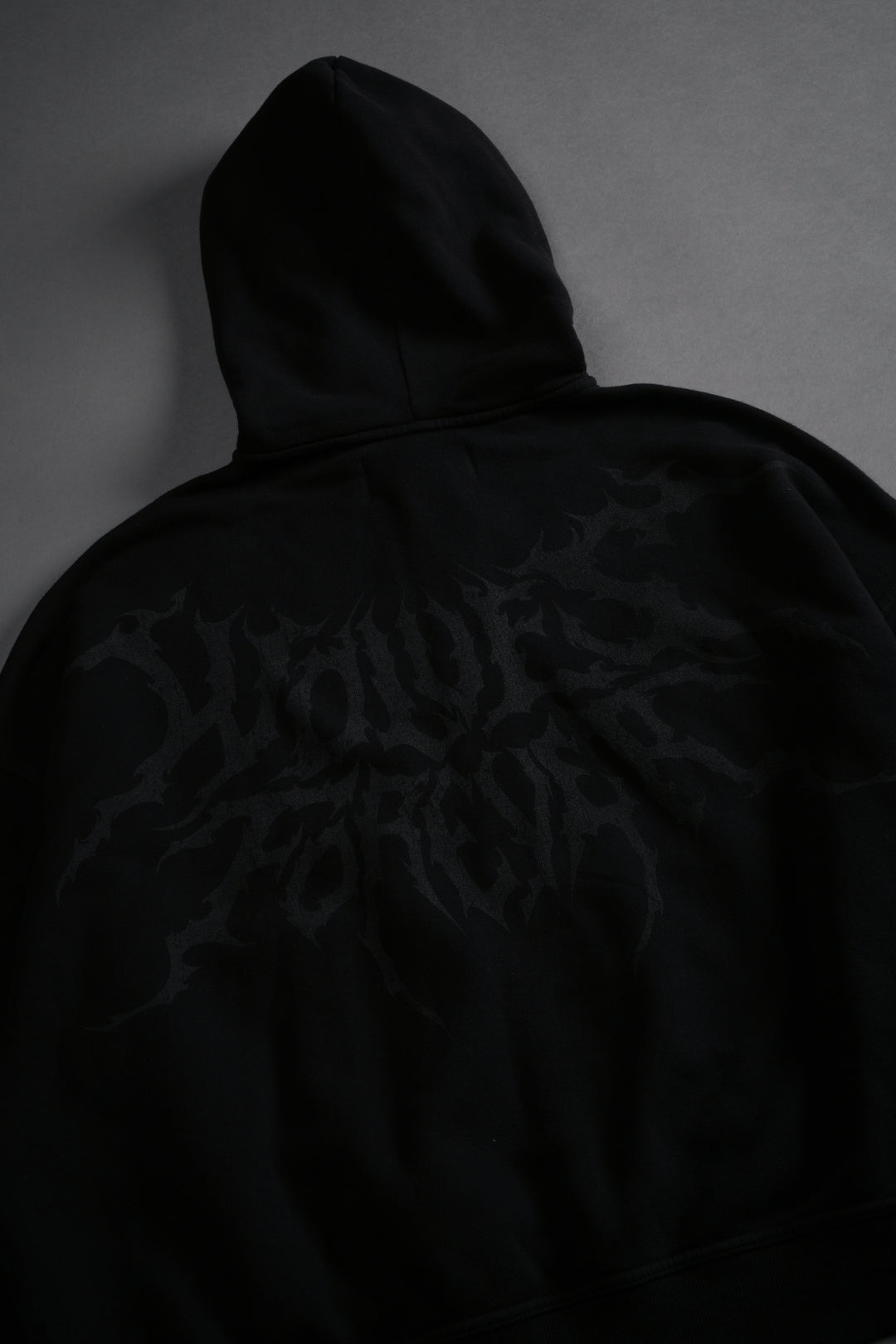 Vader Vex Double Zip Hoodie in Black