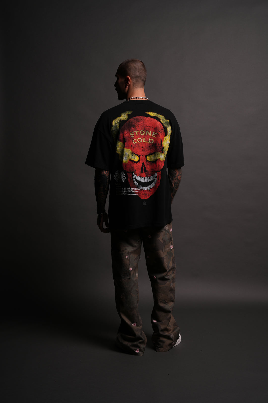 Stone Cold "Premium" Oversized Tee in Black