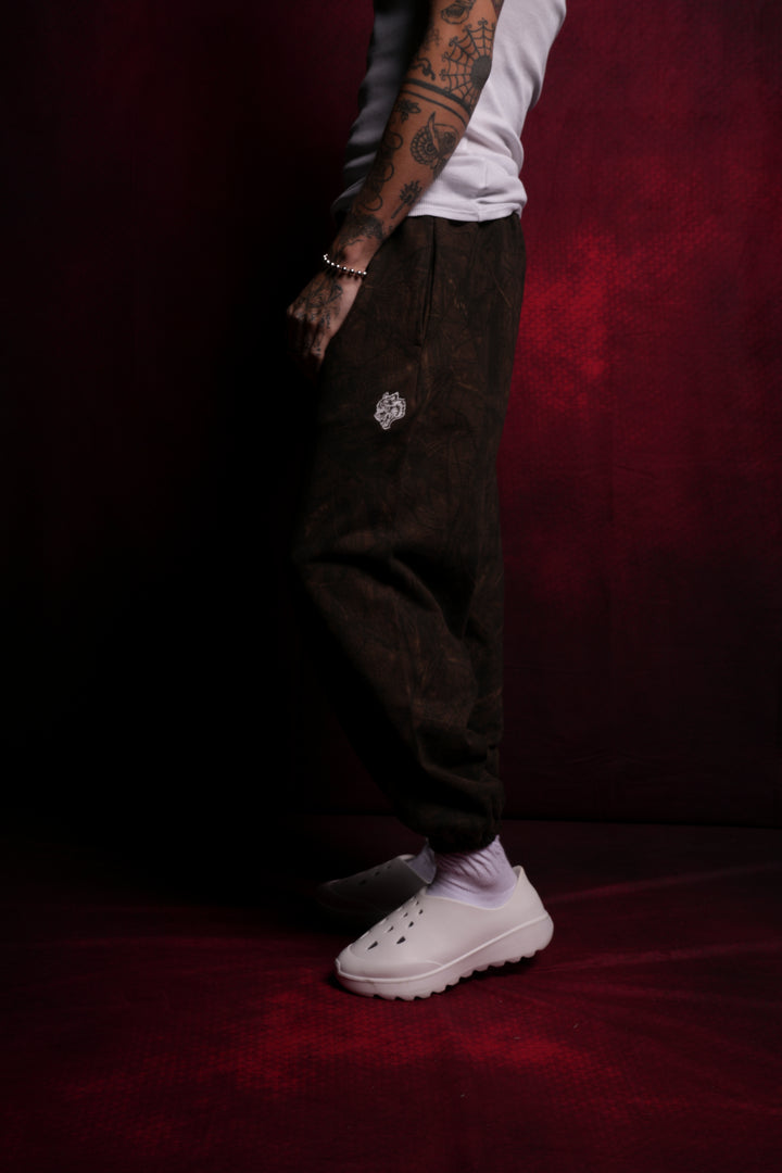 Dual Lounger Sweat Pants in Brown Driftwood Forest Camo
