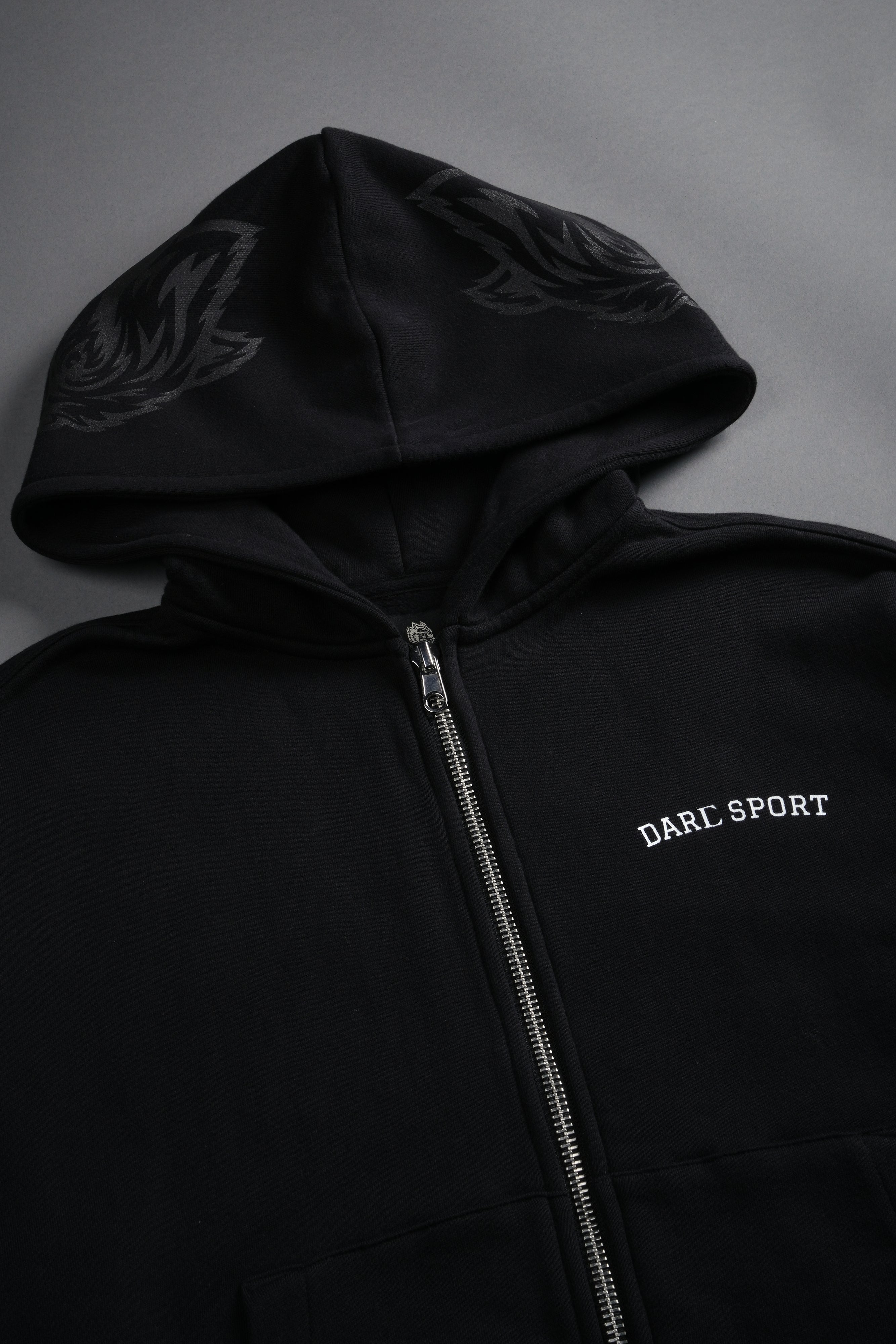 Inner Wolf Vex Double Zip Hoodie in Black – DarcSport