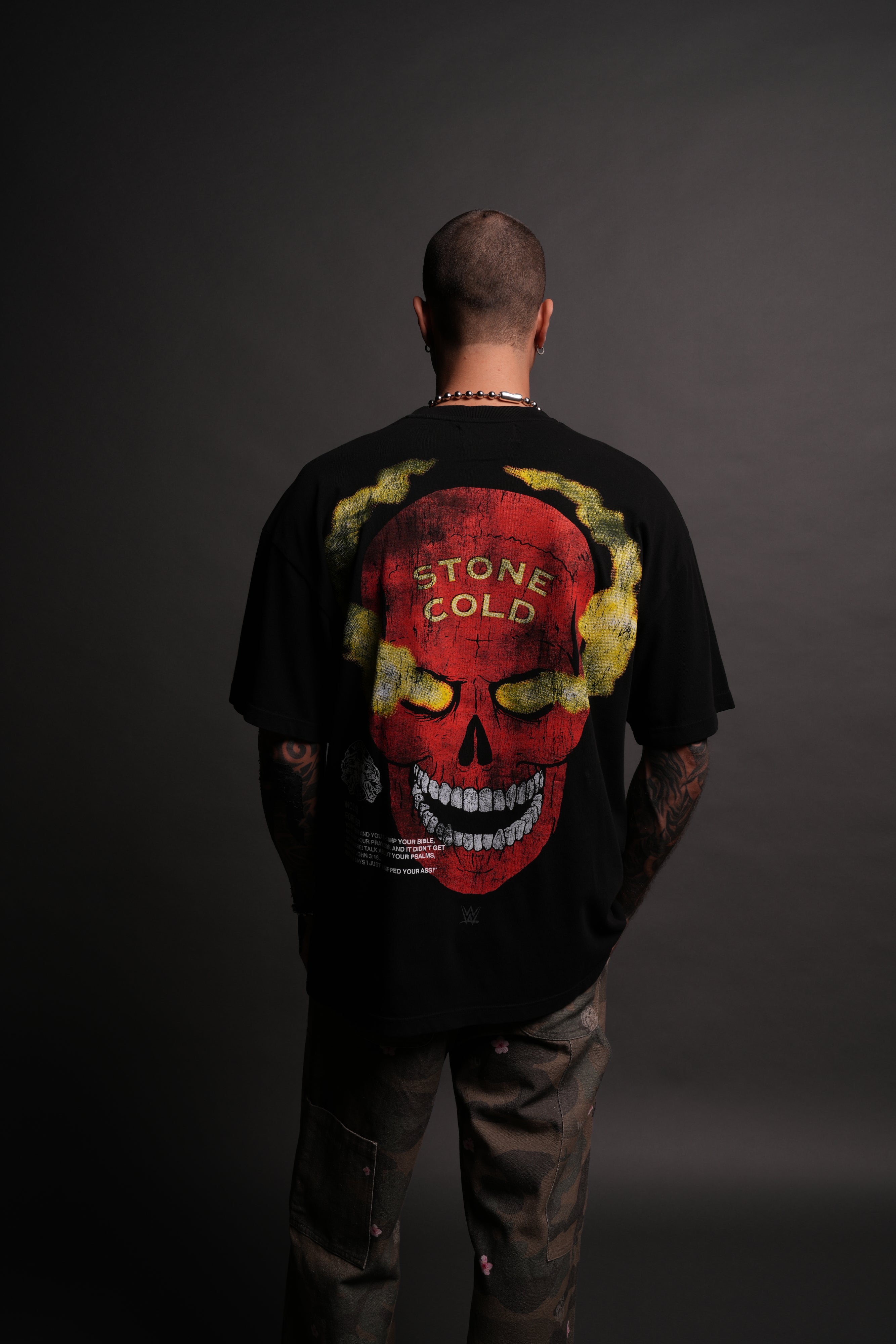 Stone Cold "Premium" Oversized Tee in Black