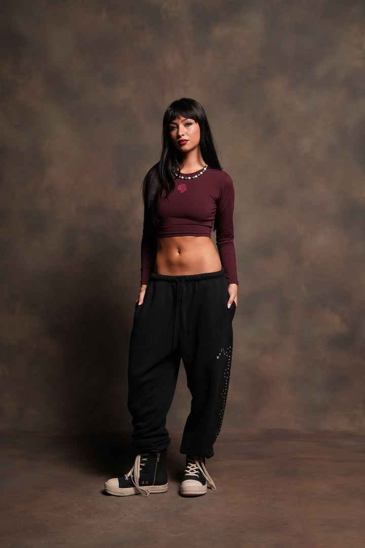 Stud Lobo Premium Lounger Sweatpants In Black