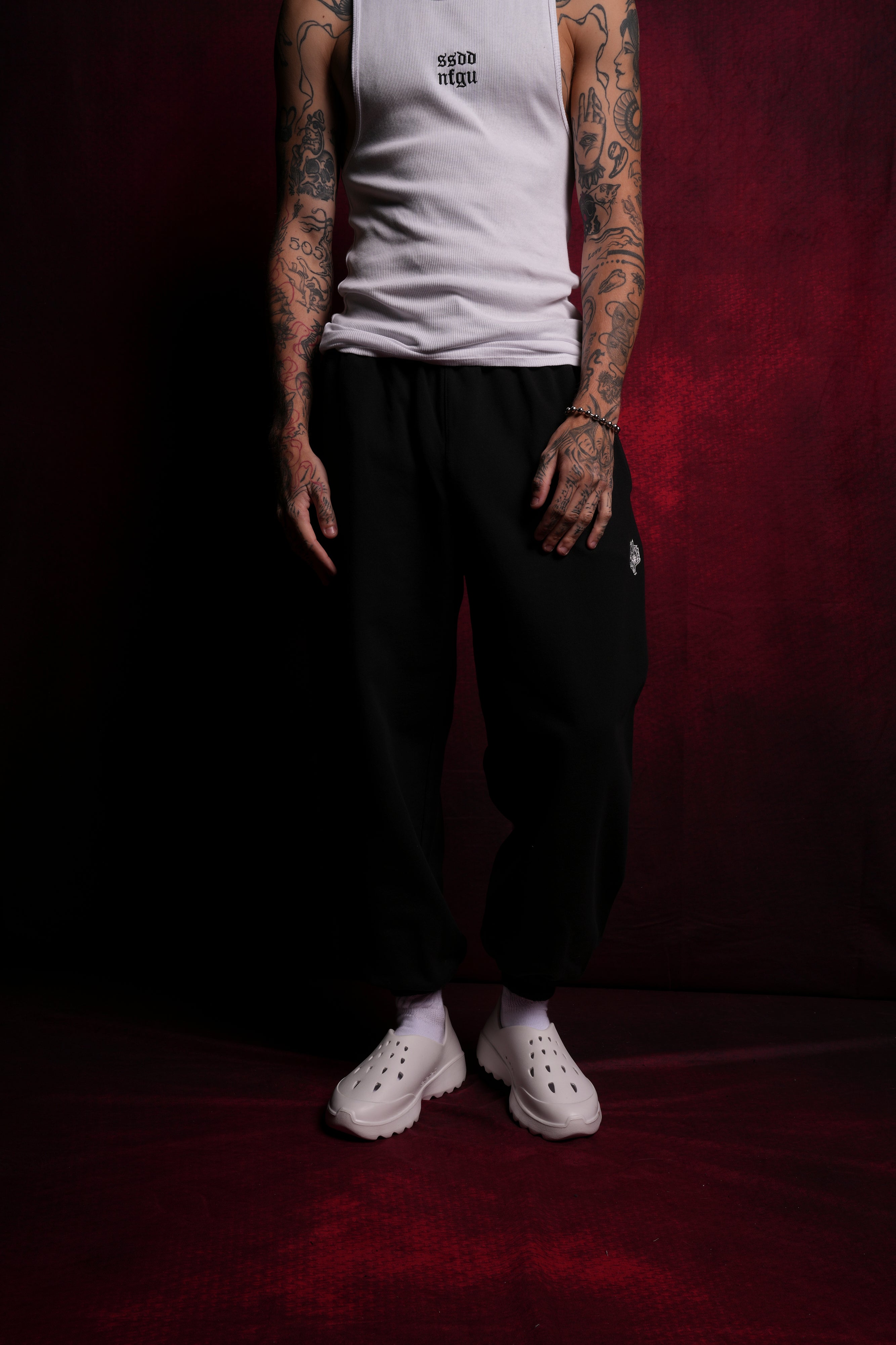 Dual Lounger Sweat Pants in Black