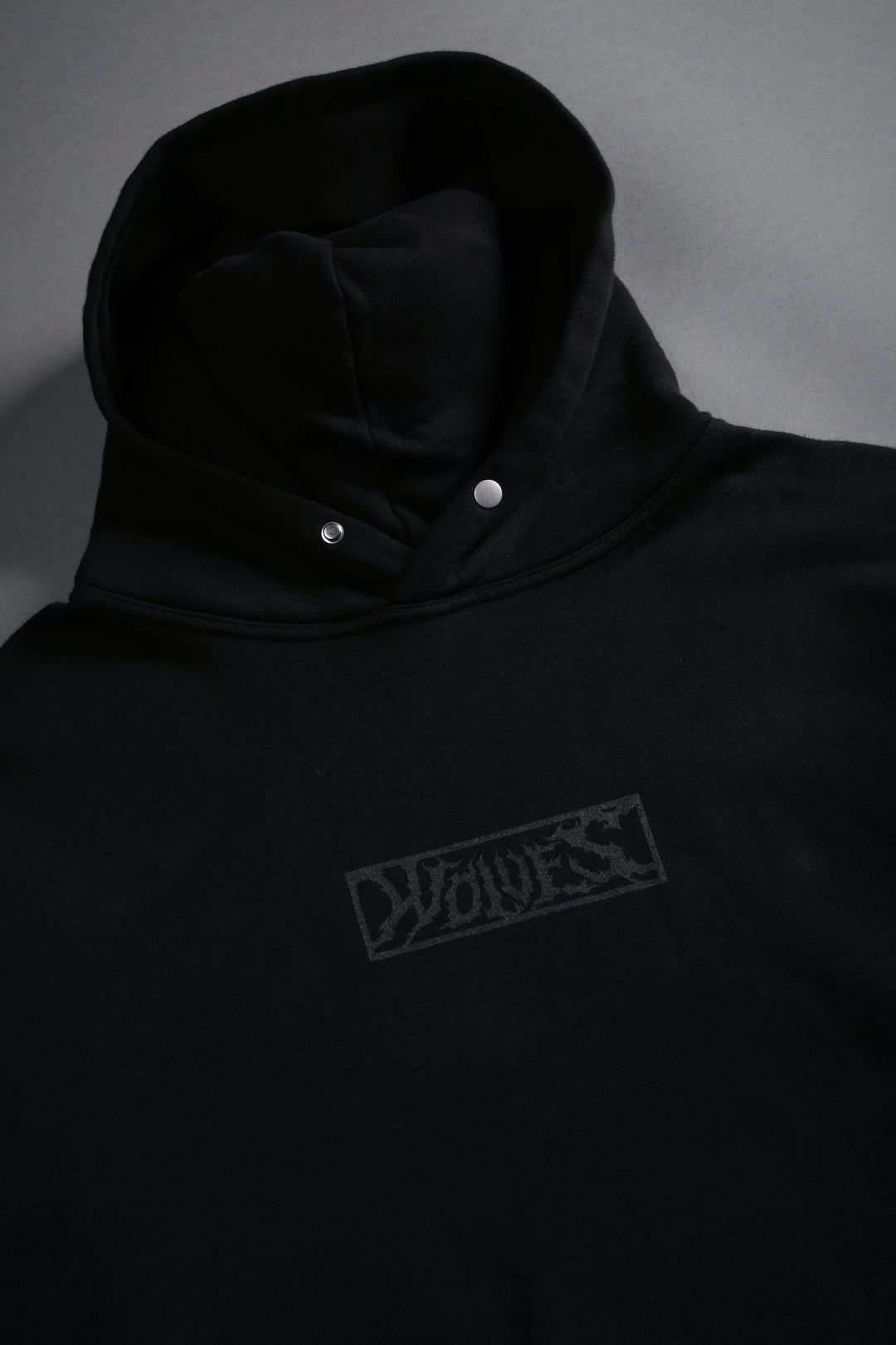 Punisher "Box Cut" Pierce Hoodie in Black