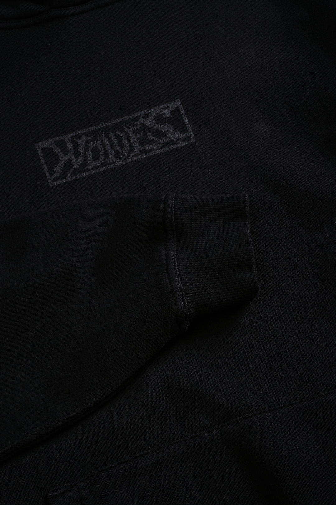 Punisher "Box Cut" Pierce Hoodie in Black