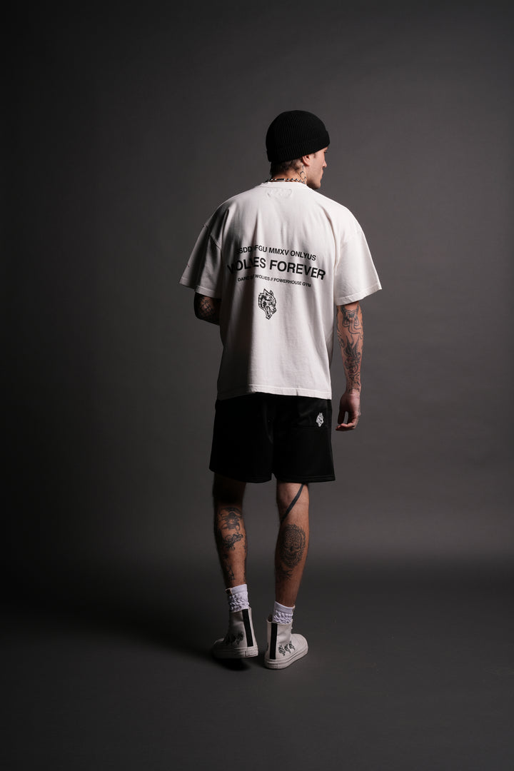 Light Your Fire "Premium" Oversized Tee in Cream