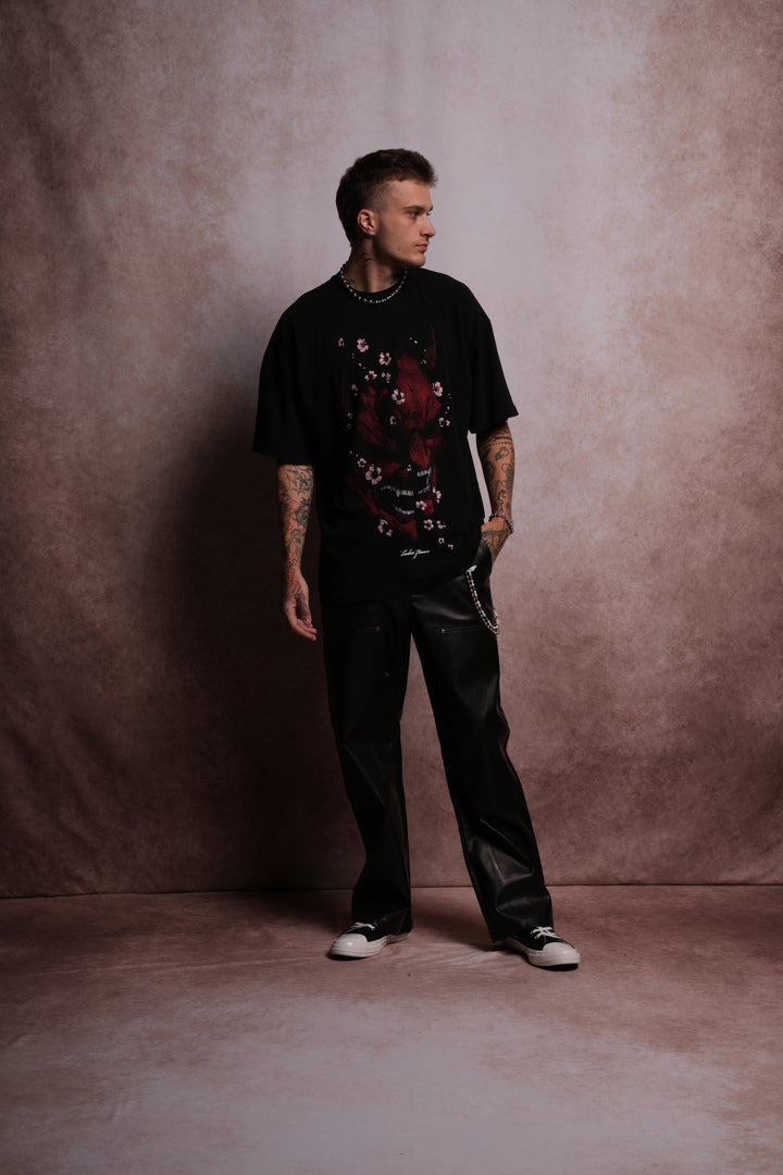 The Seven Virtues "Premium" Oversized Tee in Black