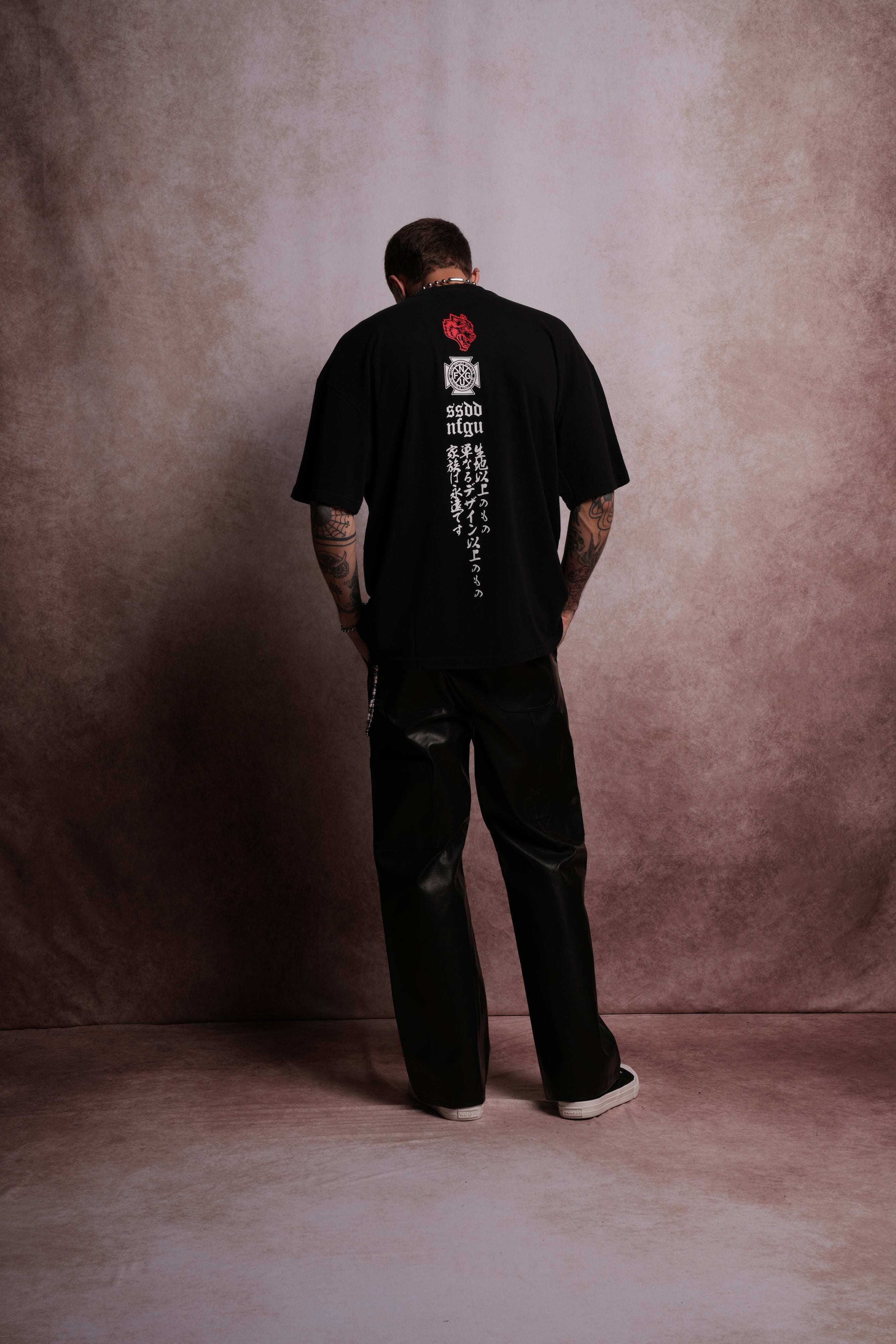 The Seven Virtues "Premium" Oversized Tee in Black
