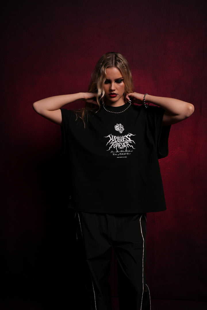 Darc Wings "Grunge" Cut Off Tee in Black