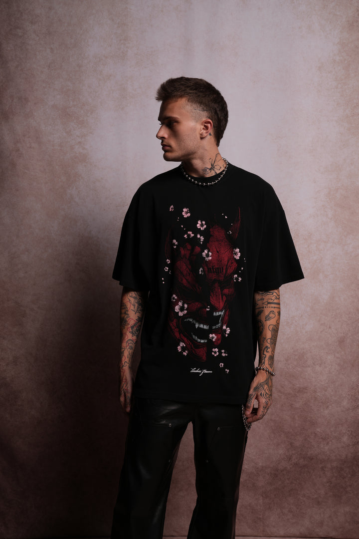 The Seven Virtues "Premium" Oversized Tee in Black