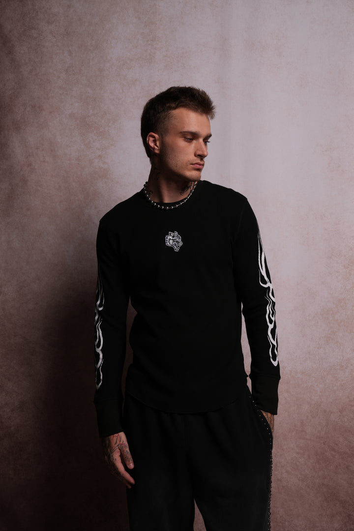 Wolves Flame Lightweight Thermal in Black
