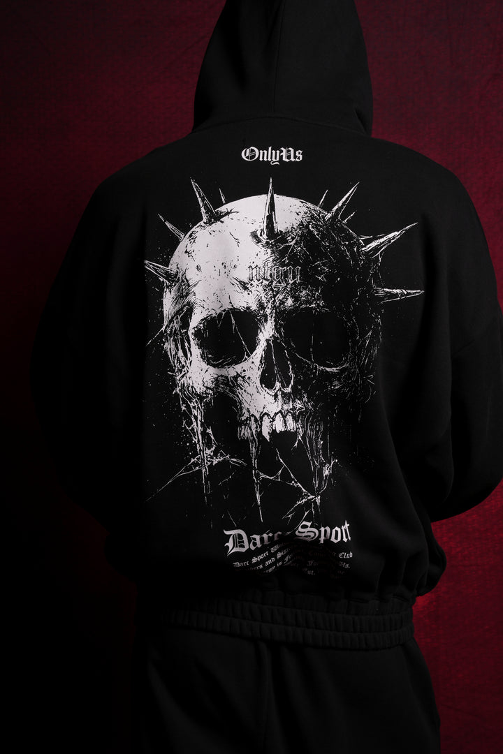 Mourning Star "Chambers" Zip Hoodie in Black