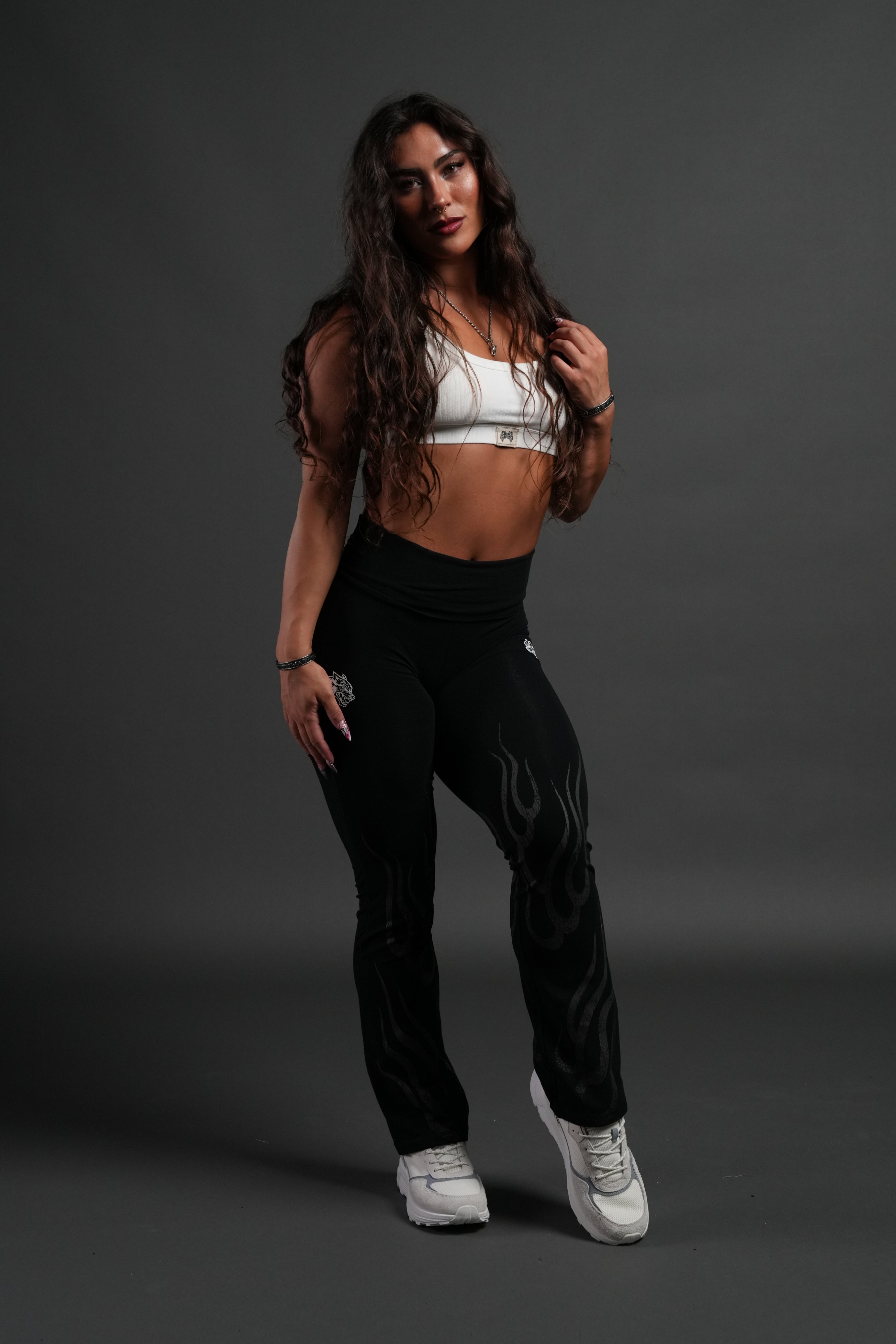 Hellfire Romy Foldover Pants in Black