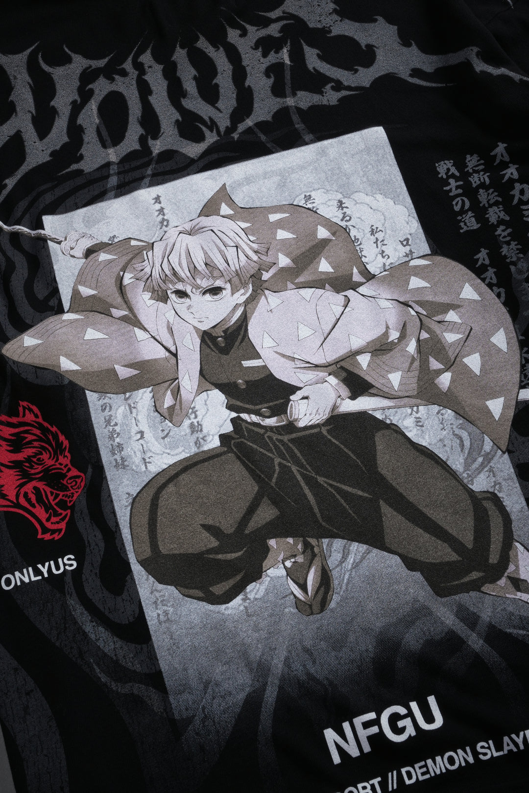 Zenitsu NFGU Premium Oversized Tee in Black