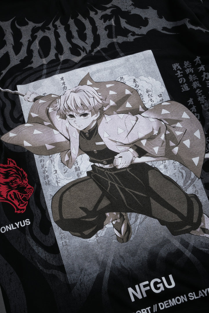 Zenitsu NFGU Premium Oversized Tee in Black