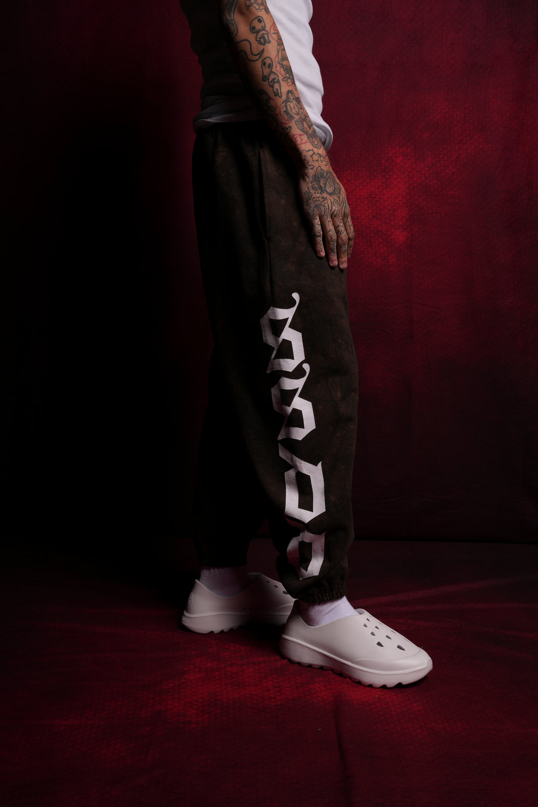 Our Mantra Lounger Sweat Pants in Brown Driftwood Forest Camo