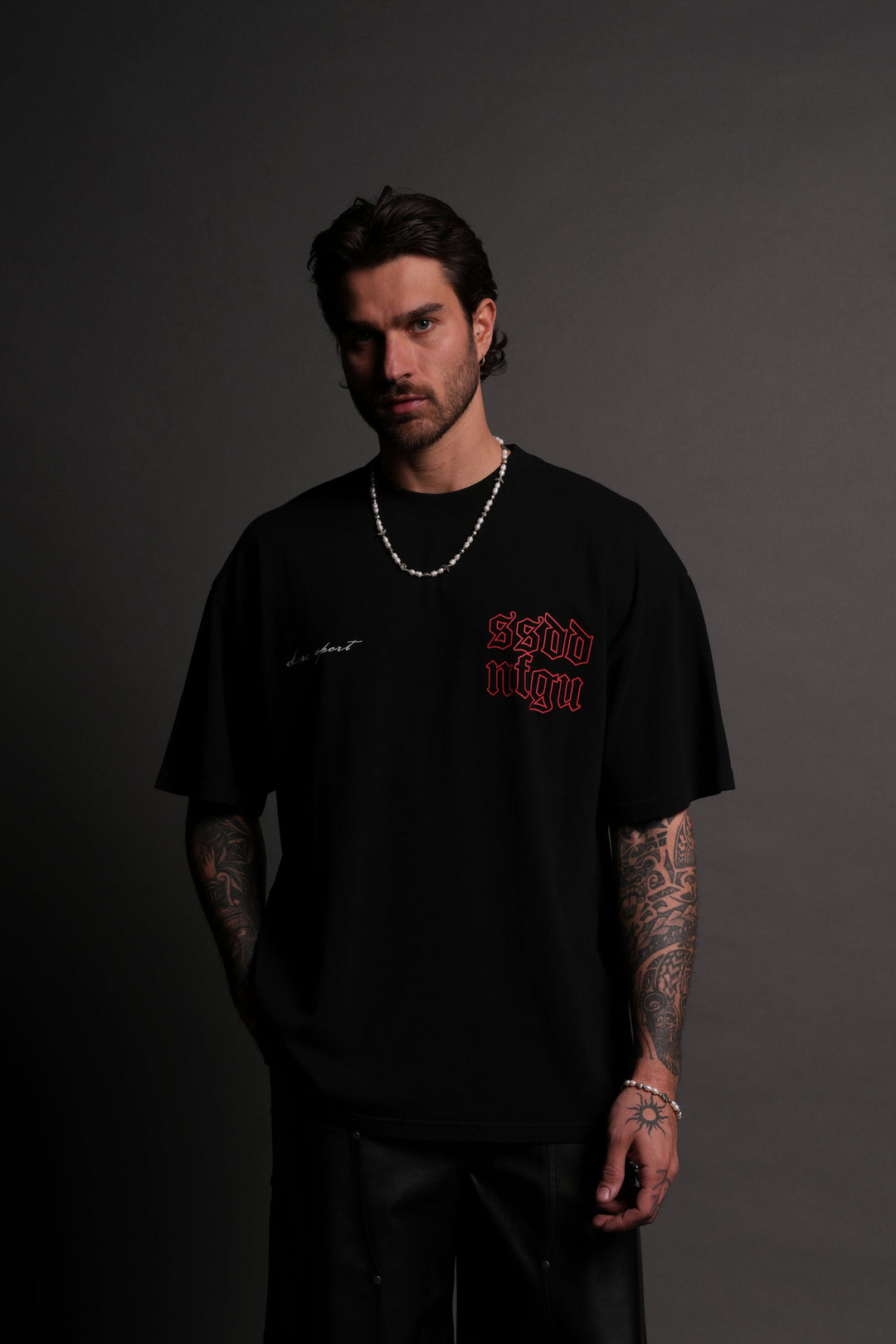 New Beginnings "Premium" Oversized Tee in Black