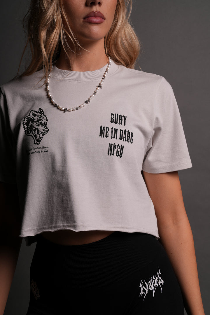 Bury Me In Darc NFGU "Premium" (Cropped) Tee in Stone