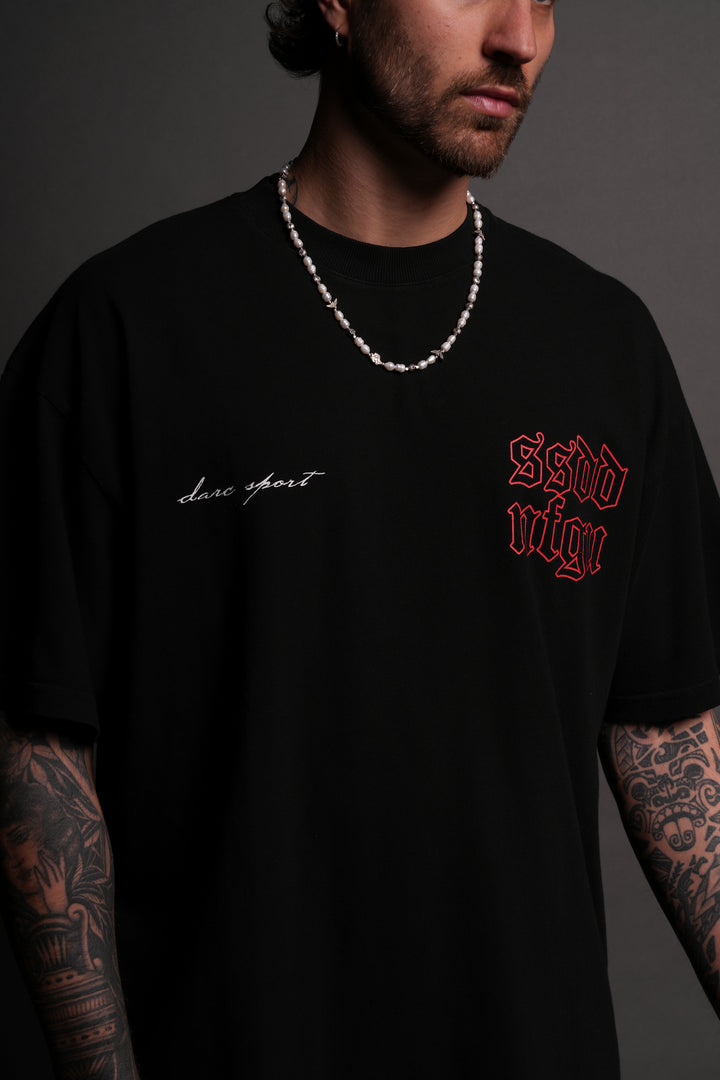 New Beginnings "Premium" Oversized Tee in Black