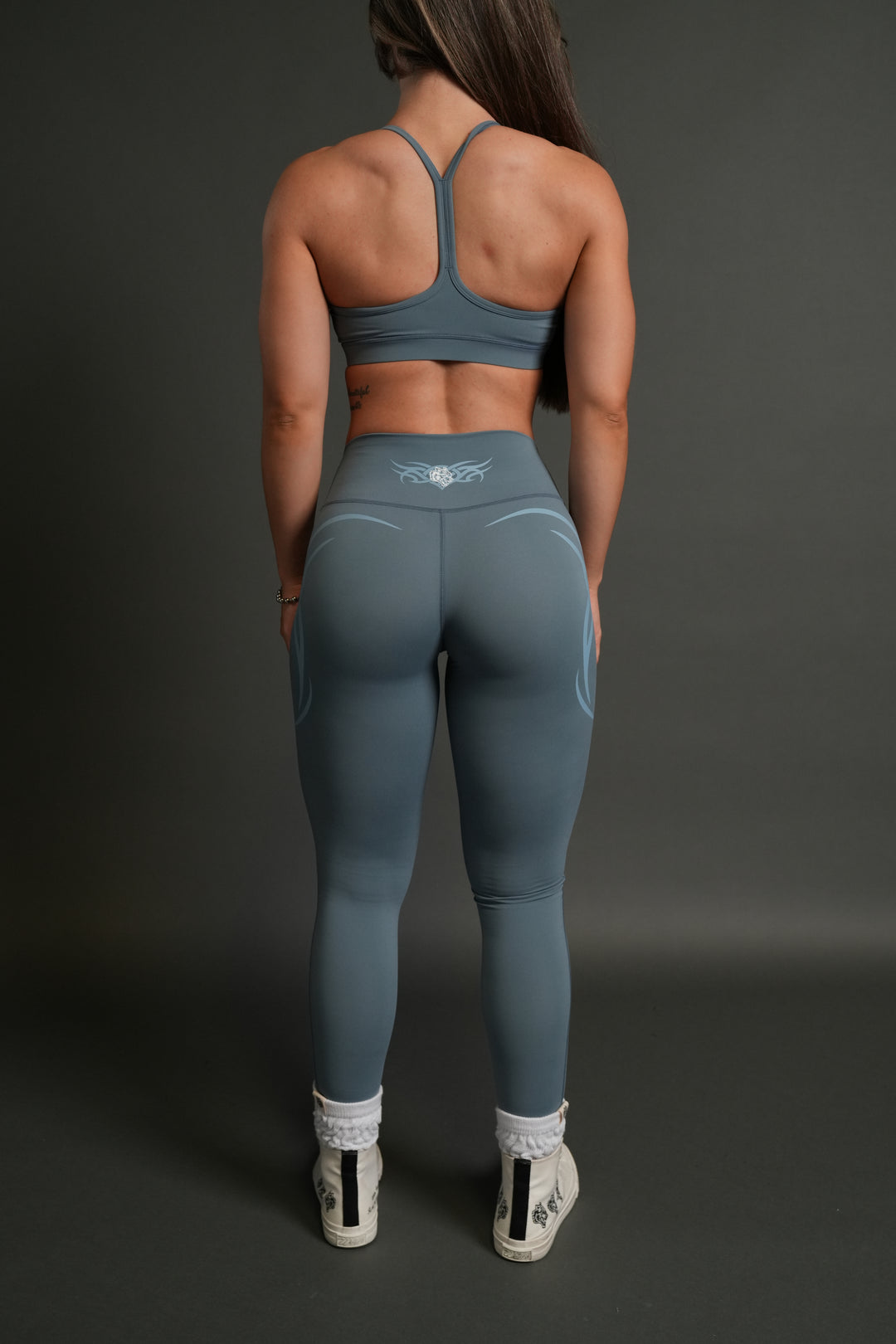 Finite Code Loyalty "Beau" Leggings in Greek Stone