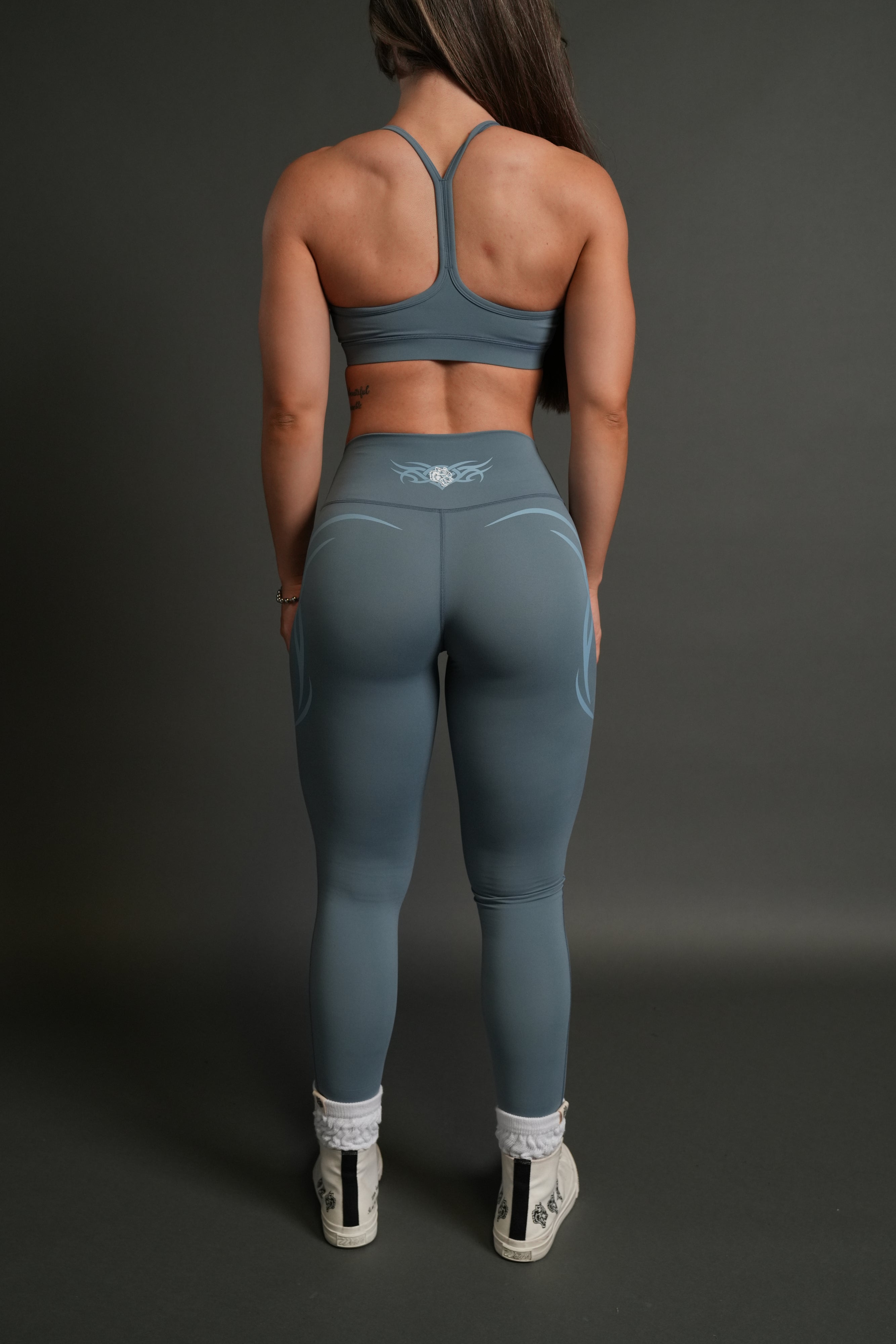 Finite Code Loyalty "Beau" Leggings in Greek Stone