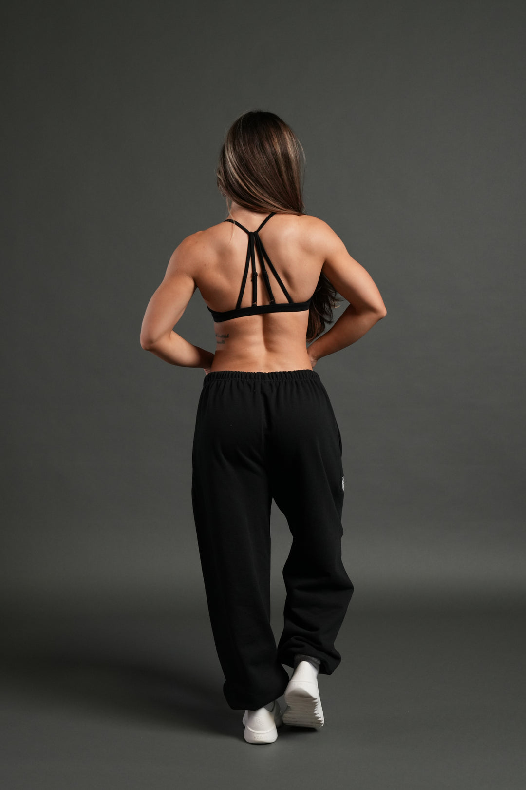 Dual Lounger Unisex Sweat Pants in Black
