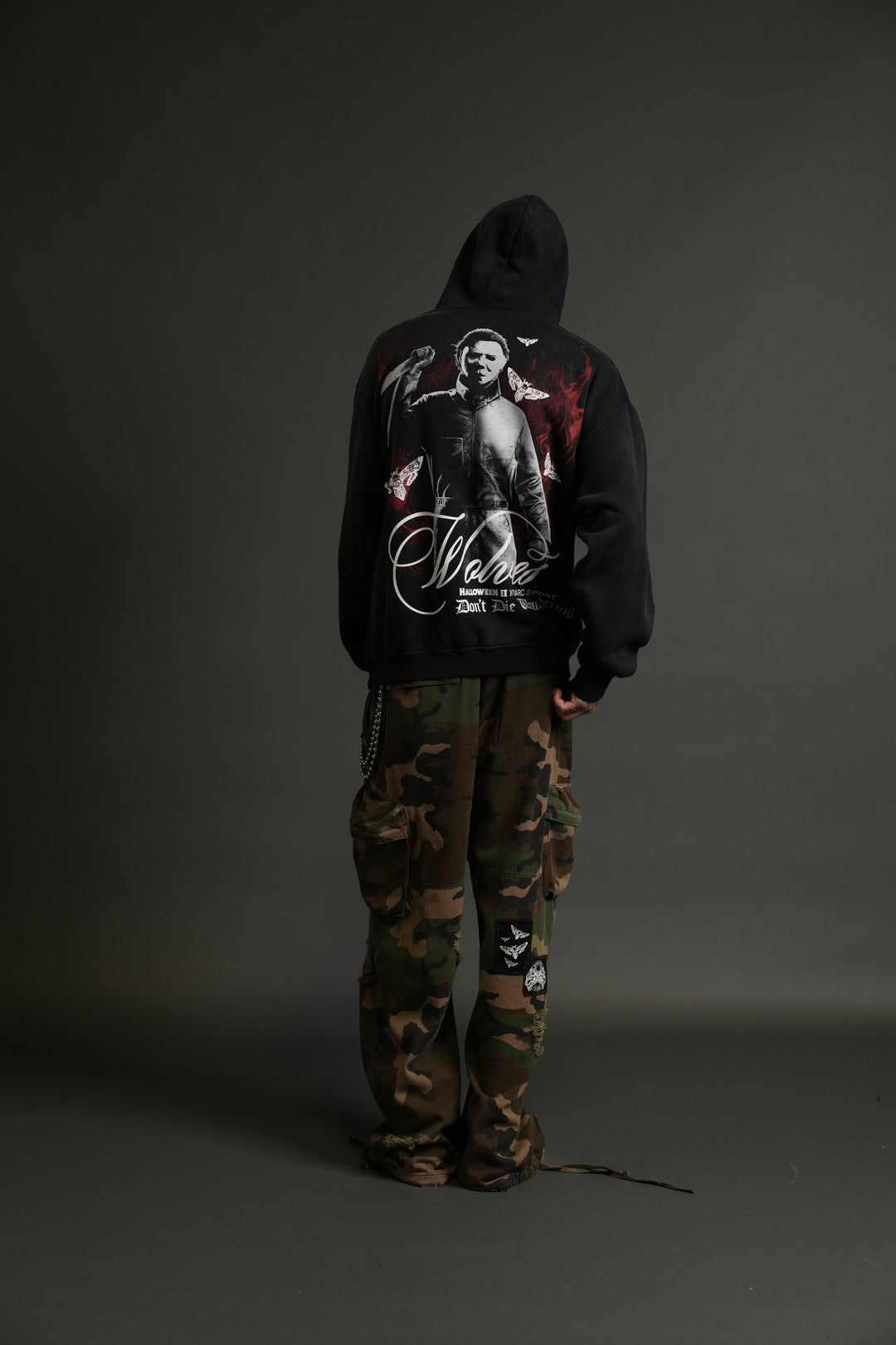 (1 OF 500) In the Night "Pierce" Hoodie in Black Drift Wash