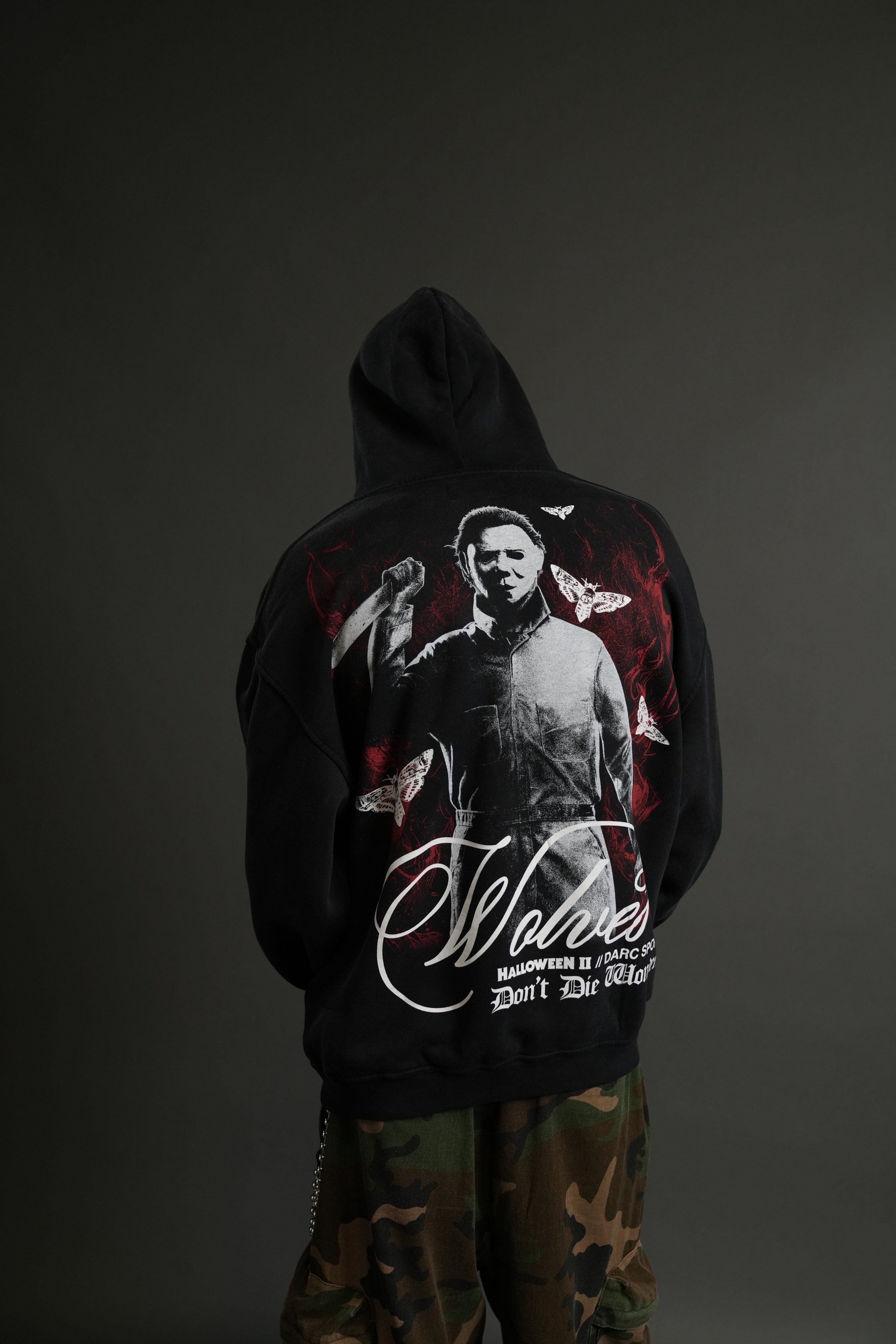 (1 OF 500) In the Night "Pierce" Hoodie in Black Drift Wash