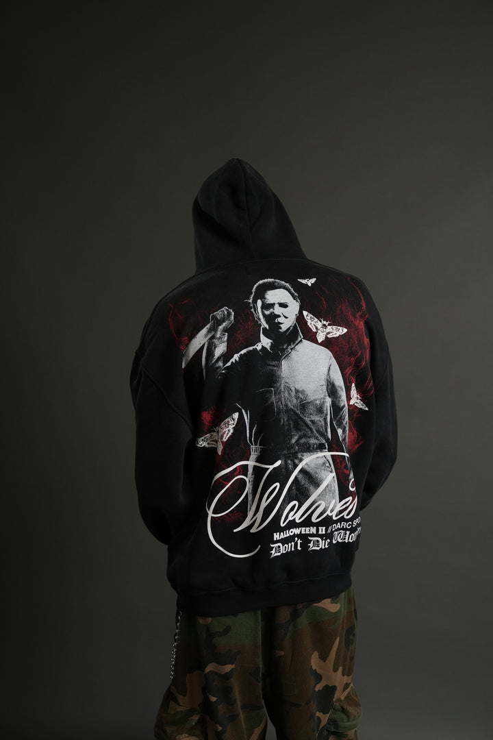 (1 OF 500) In the Night "Pierce" Hoodie in Black Drift Wash