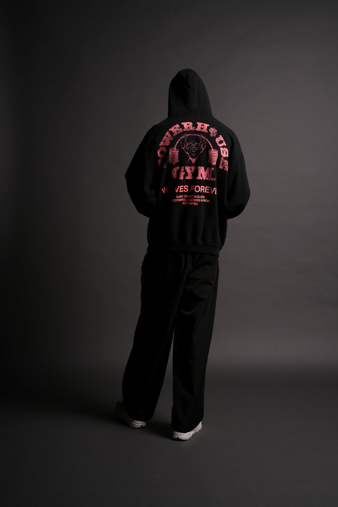 Powerhouse Of The Wolves V2 "Pierce" Hoodie in Black/Neon Pink